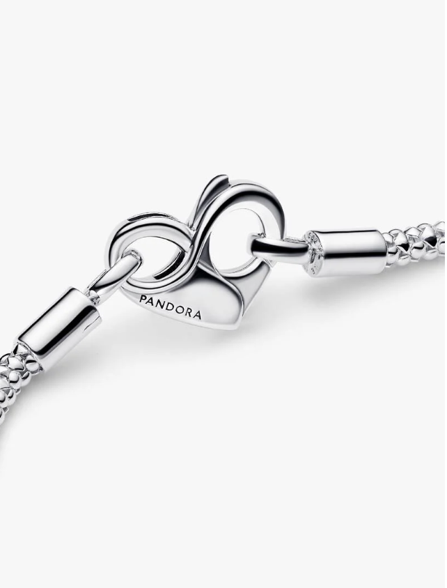 Pandora Beads and Pave Sterling Silver Bracelet Size 6.5 - New