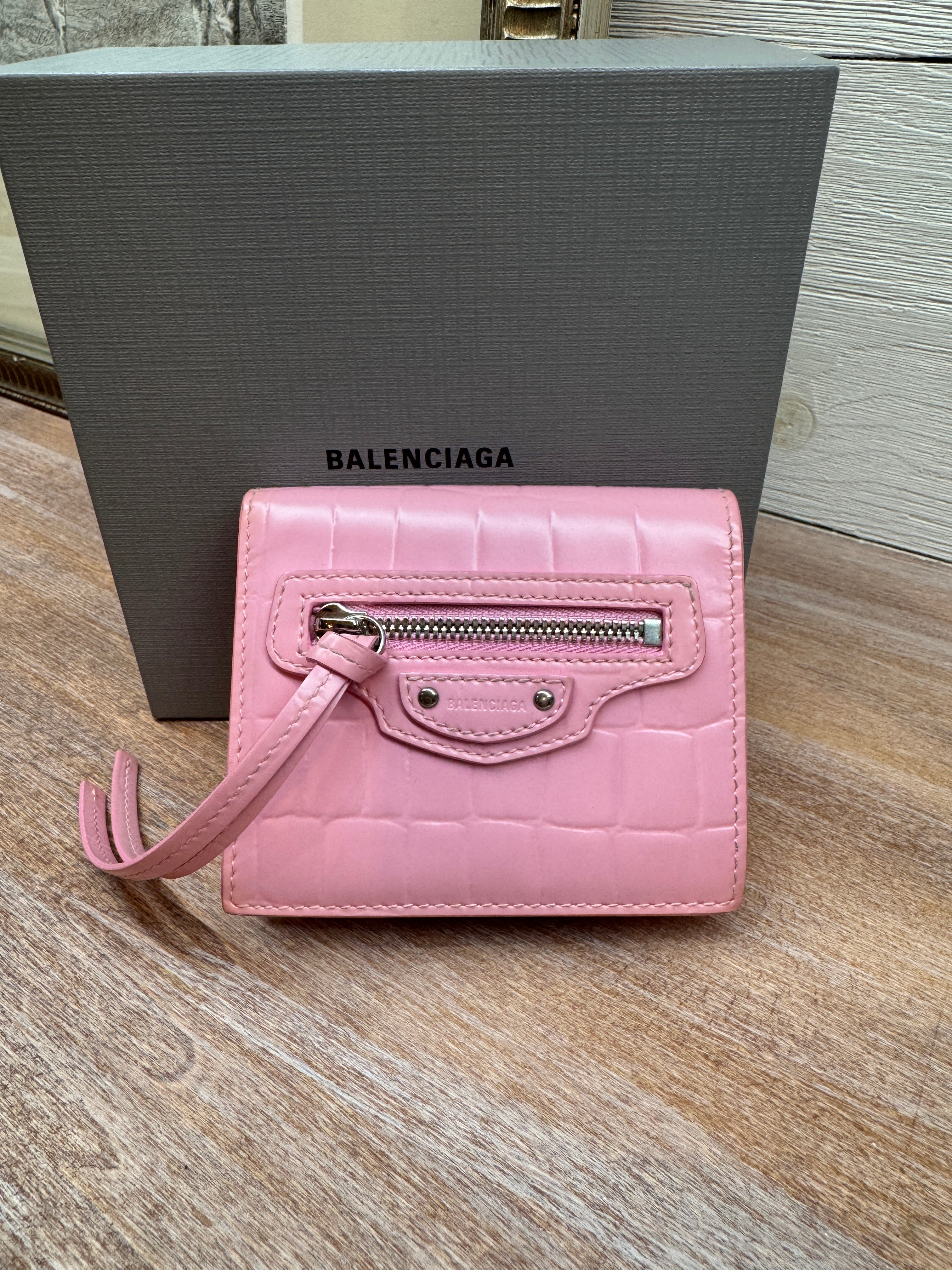 Balenciaga Leather Neo Classic Mini City Wallet