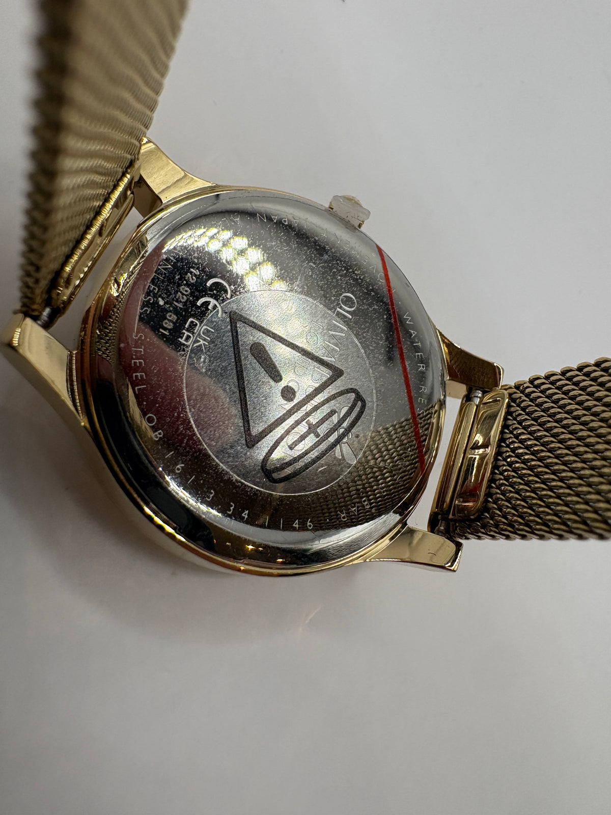 Olivia Burton London Wonderlust Gold-Tone Mesh Bracelet Women's Watch
