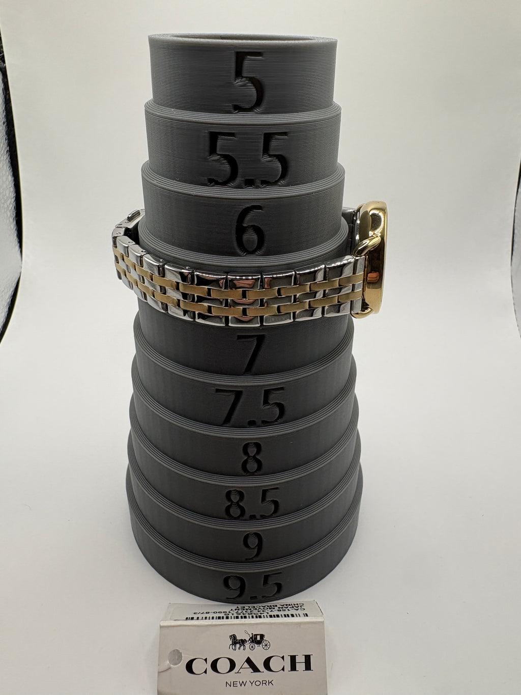 Coach Elliot 14504618 Two Tone Stainless Steel Bracelet Watch White Dial