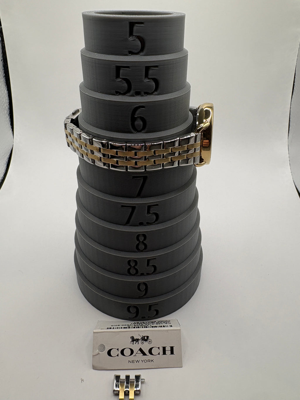 Coach Elliot 14504618 Two Tone Stainless Steel Bracelet Watch White Dial