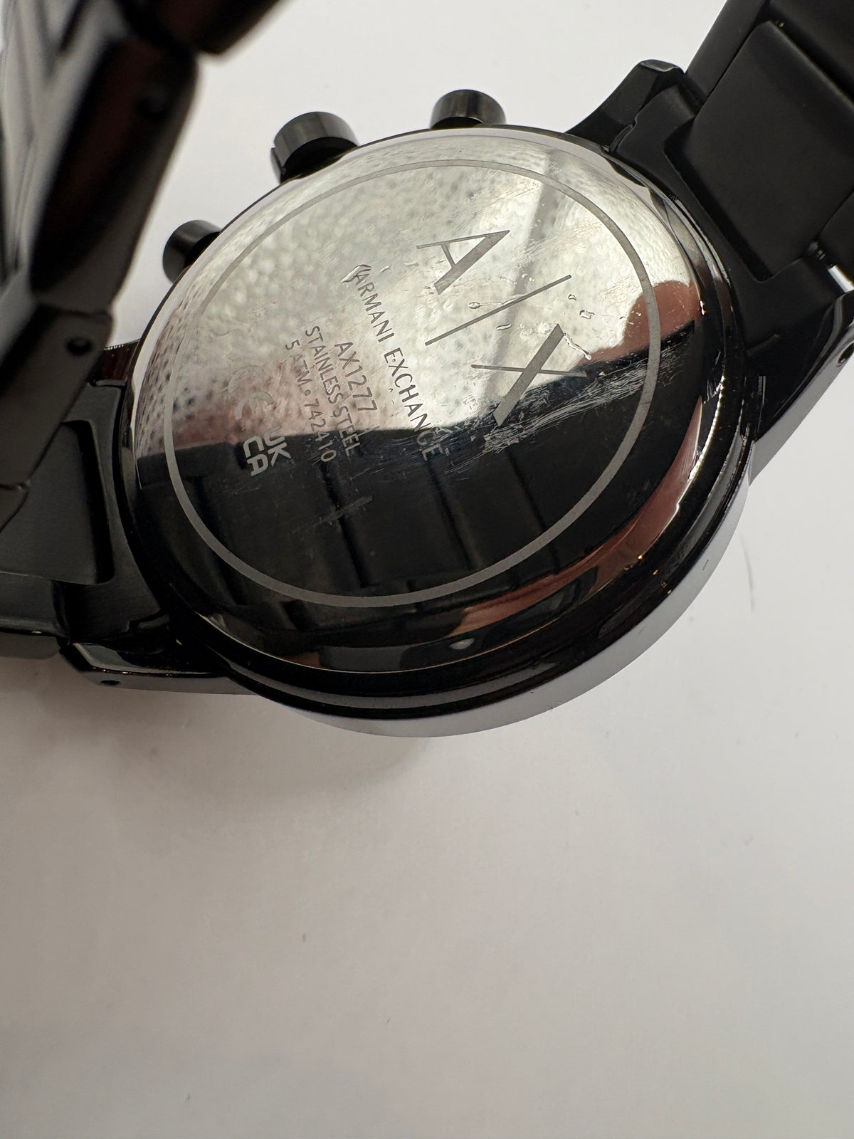 Armani Exchange AX1277 ATLC Men's Chronograph Black Stainless Steel