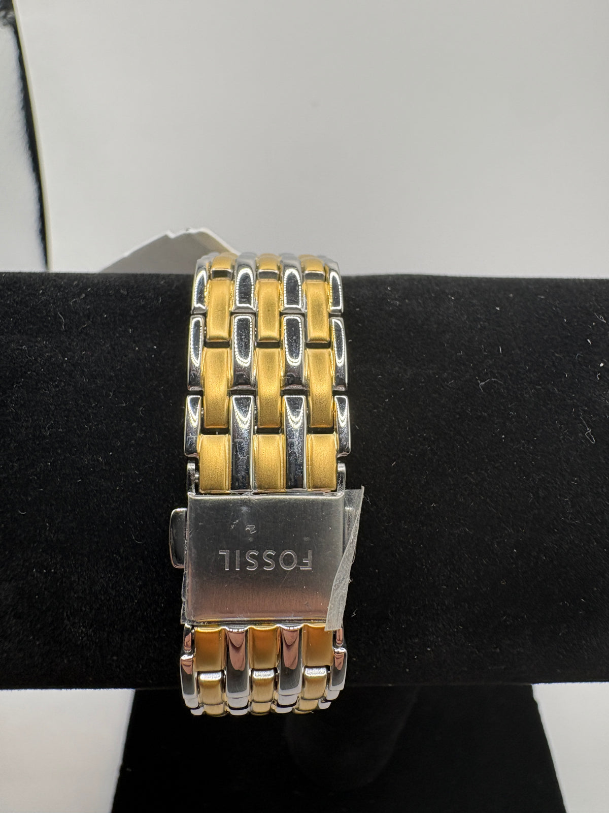 Fossil Raquel ES5368 Quartz Rectangular Two-tone White Dial Women's Watch