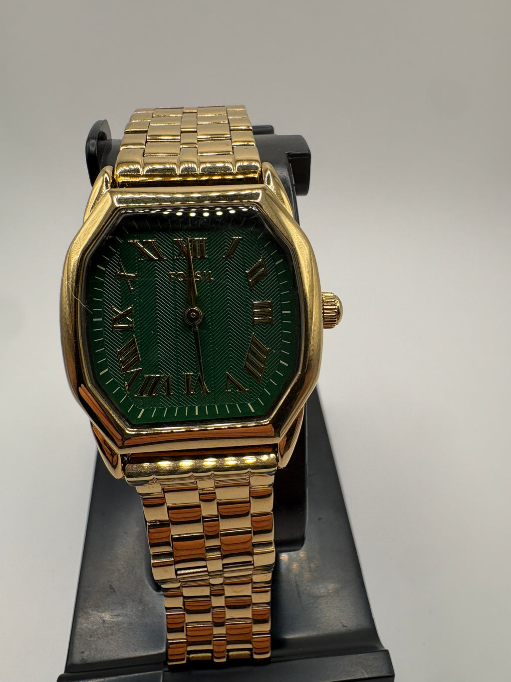 Fossil Harlow ES5451 Women's Quartz Gold-Tone Green Dial Watch