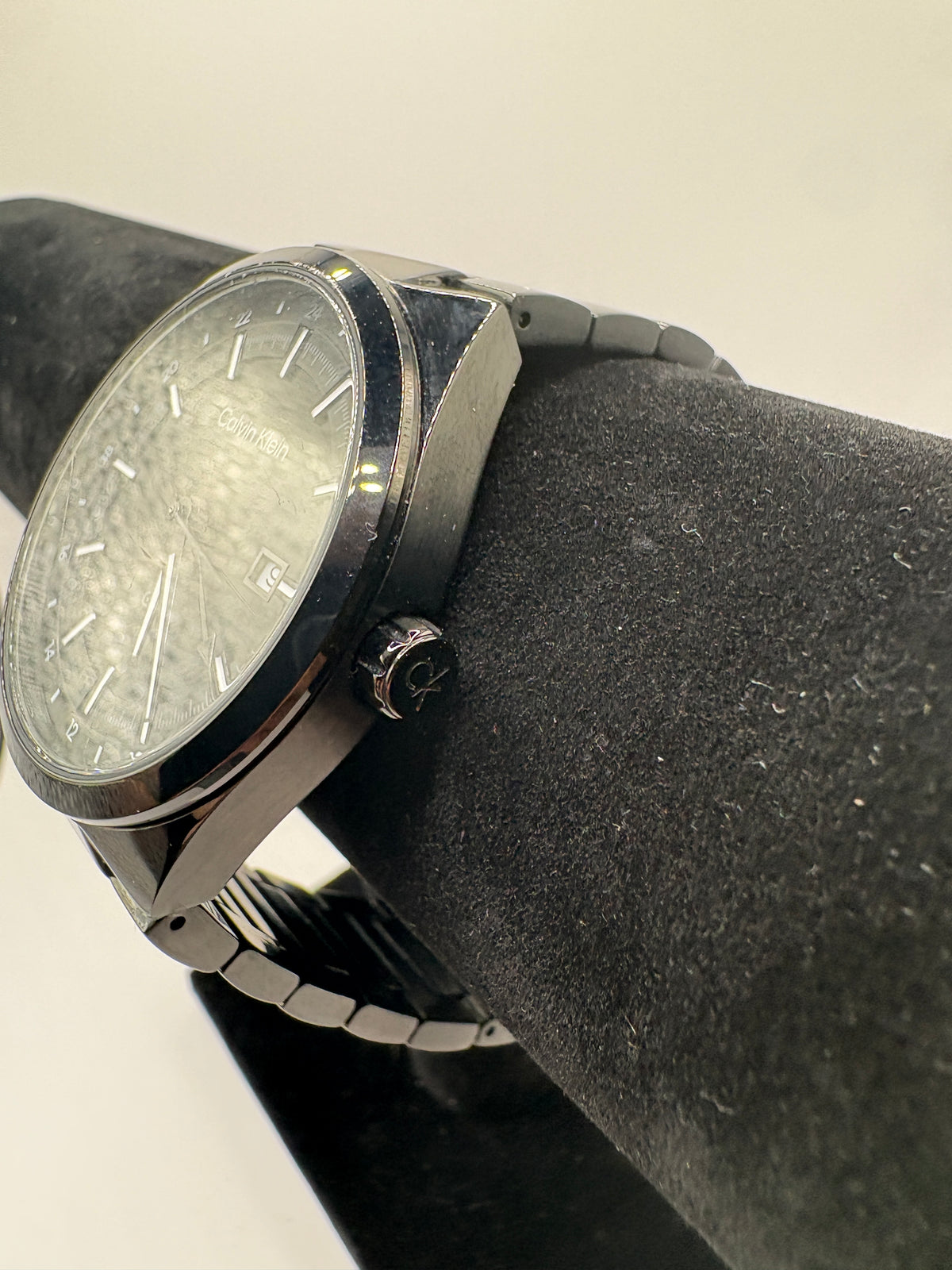 Calvin Klein Distinguish GMT 25200490 Mens Black Stainless Steel Watch