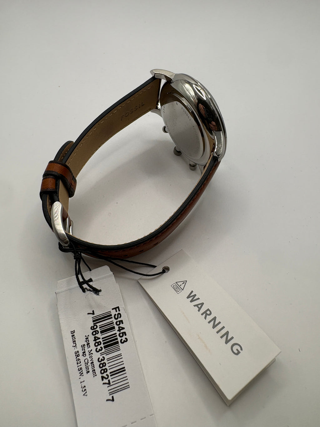 Fossil Neutra Chronograph FS5963 Green Dial Brown Leather Men's Watch