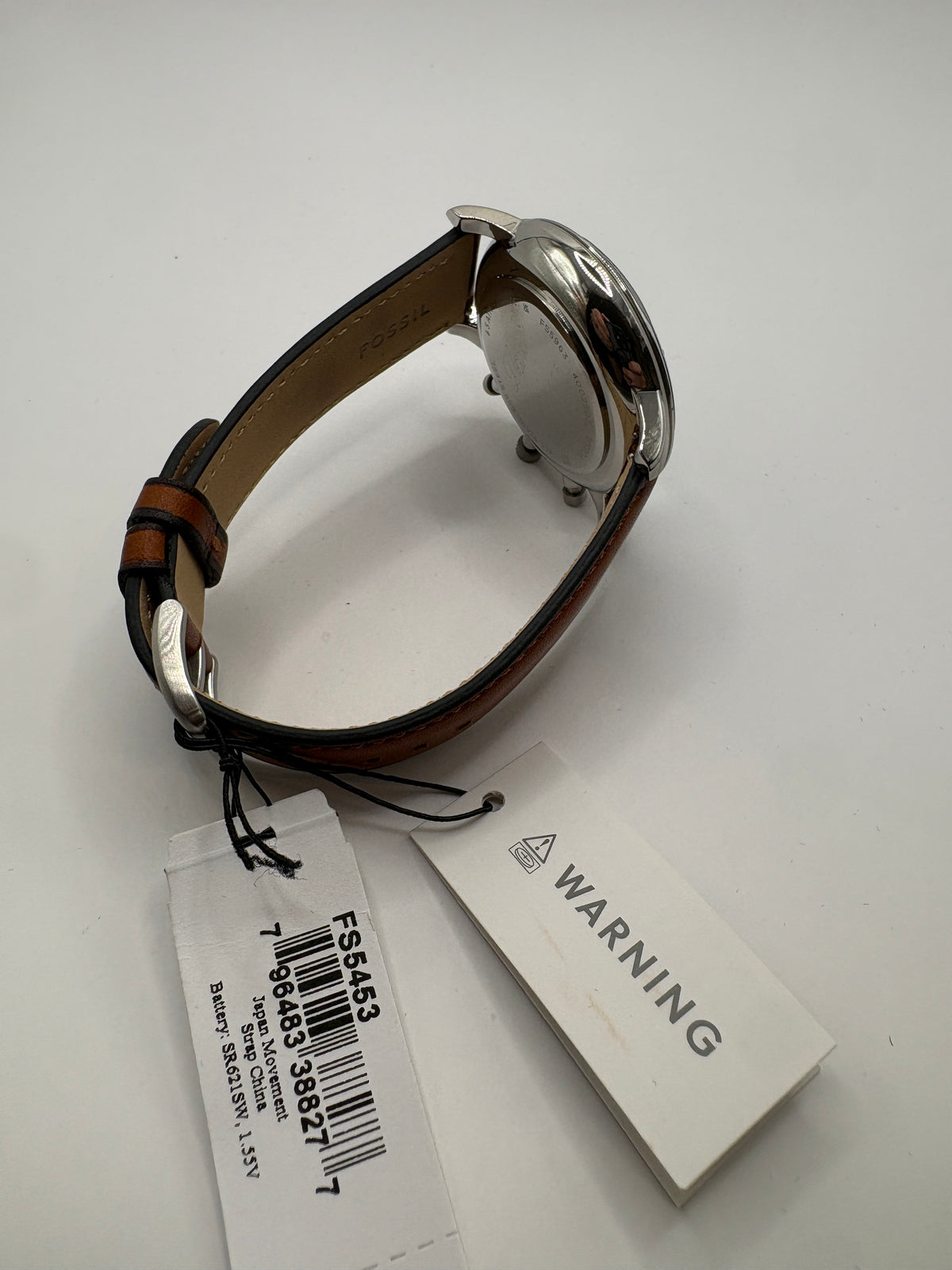 Fossil Neutra Chronograph FS5963 Green Dial Brown Leather Men's Watch