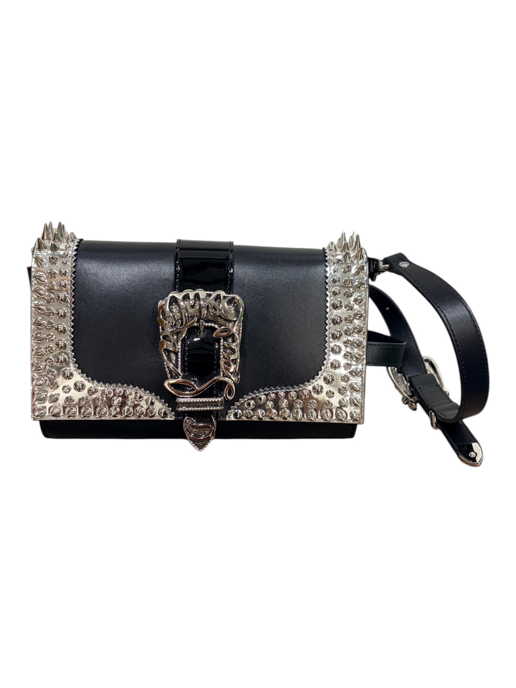 5042 - Christian Louboutin GiddyUp Paloma Clutch Crossbody - New