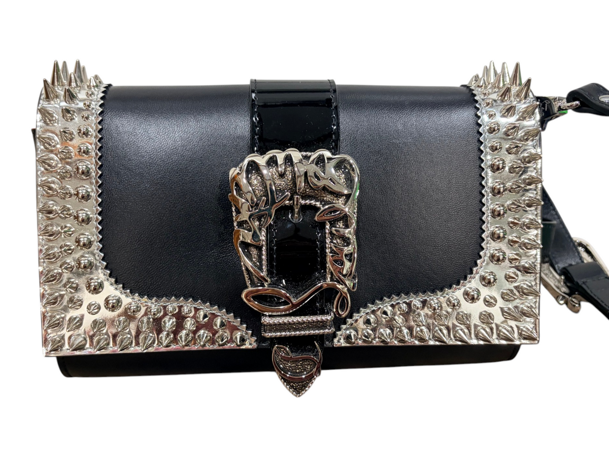 5042 - Christian Louboutin GiddyUp Paloma Clutch Crossbody - New