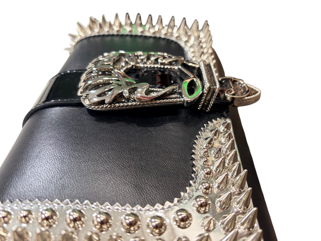 5042 - Christian Louboutin GiddyUp Paloma Clutch Crossbody - New