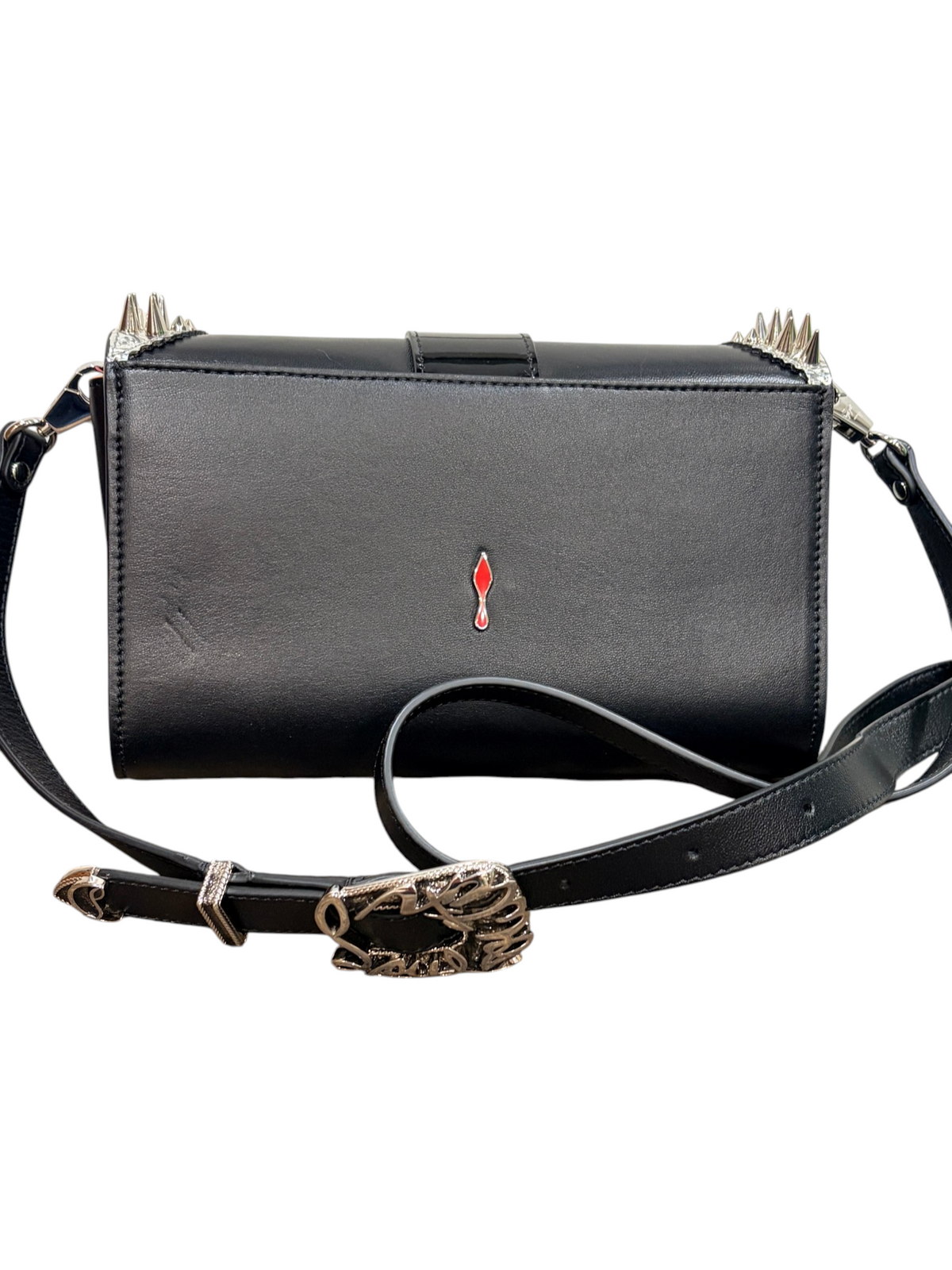 5042 - Christian Louboutin GiddyUp Paloma Clutch Crossbody - New