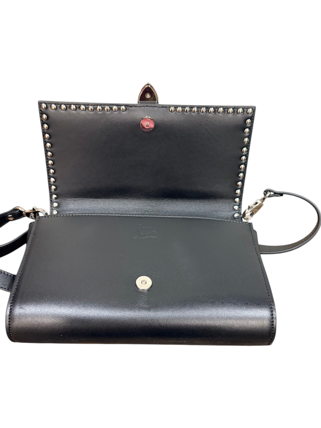 5042 - Christian Louboutin GiddyUp Paloma Clutch Crossbody - New