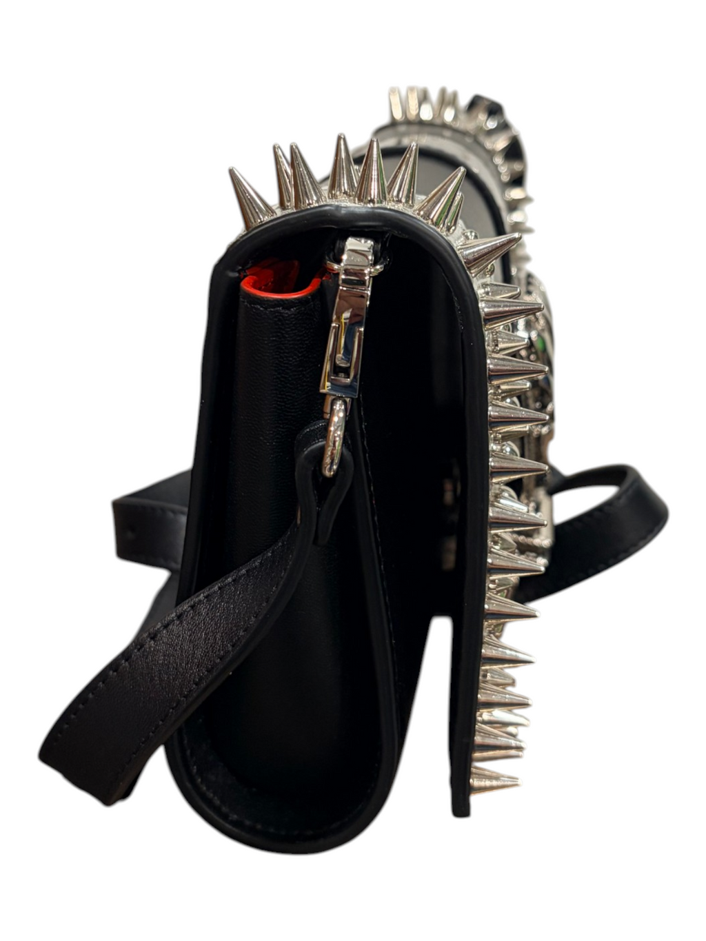 5042 - Christian Louboutin GiddyUp Paloma Clutch Crossbody - New