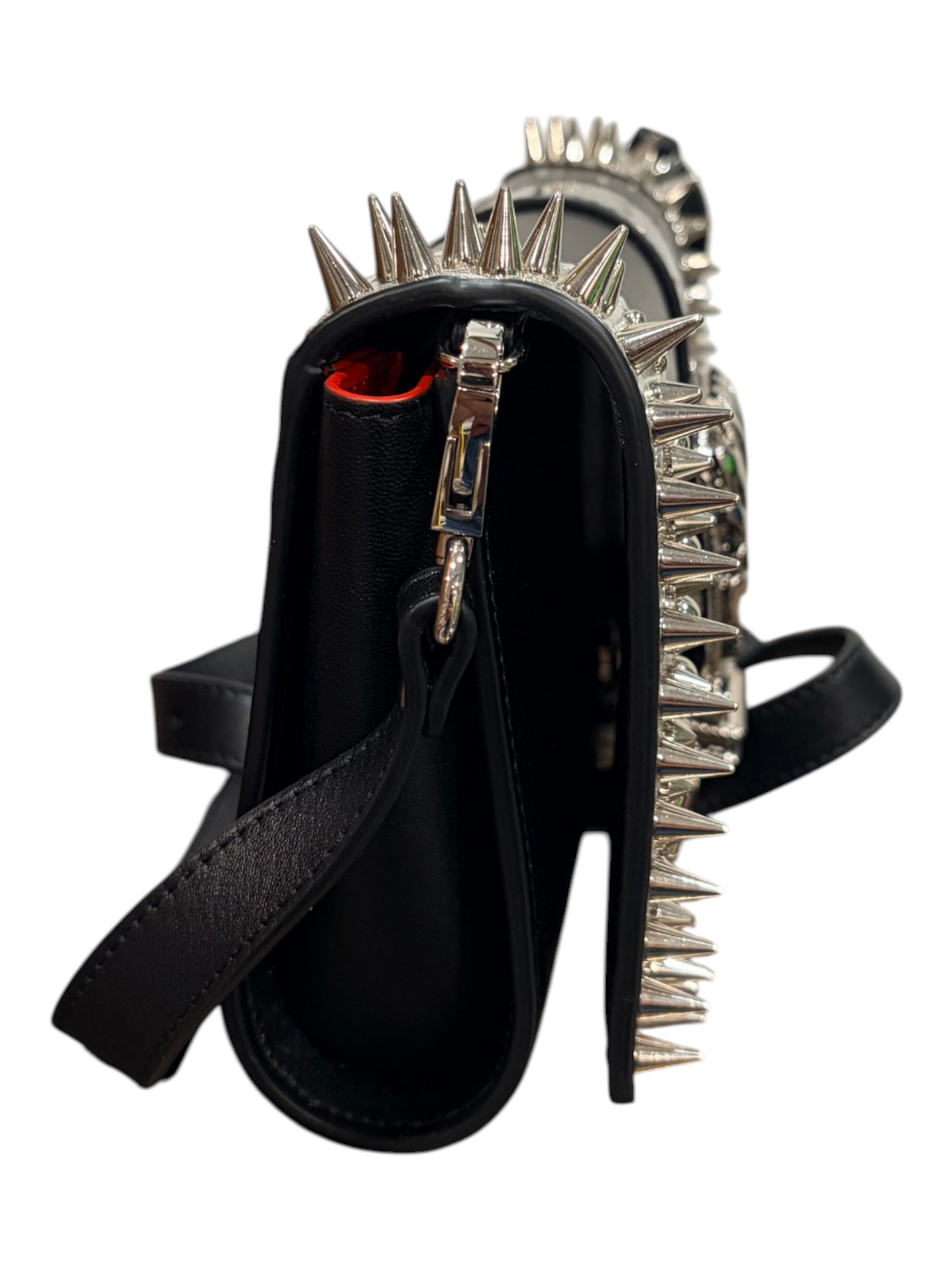5042 - Christian Louboutin GiddyUp Paloma Clutch Crossbody - New
