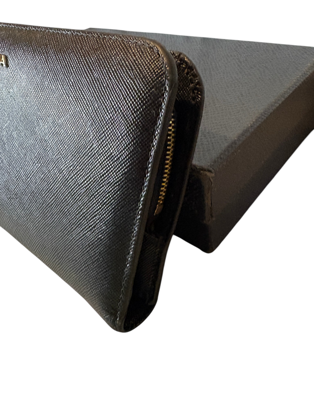 7492 - Prada Saffiano Leather Continental Wallet with box