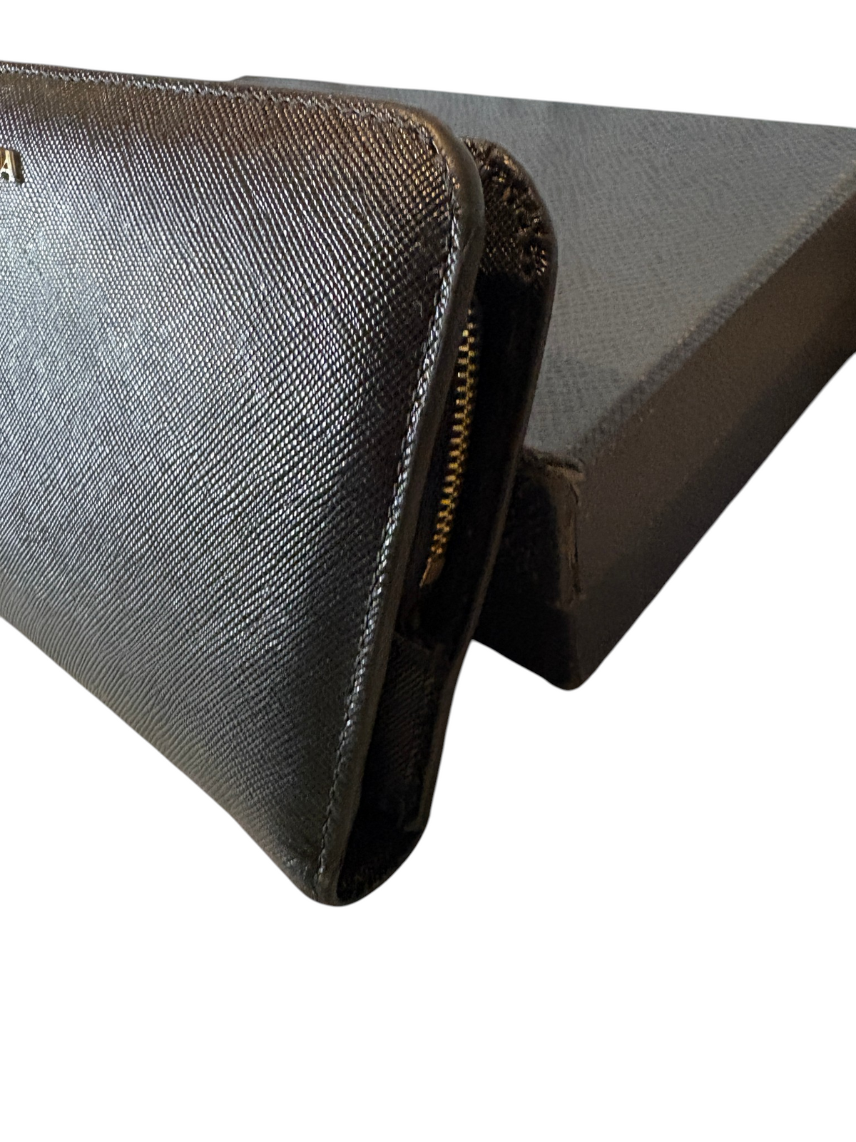 7492 - Prada Saffiano Leather Continental Wallet with box