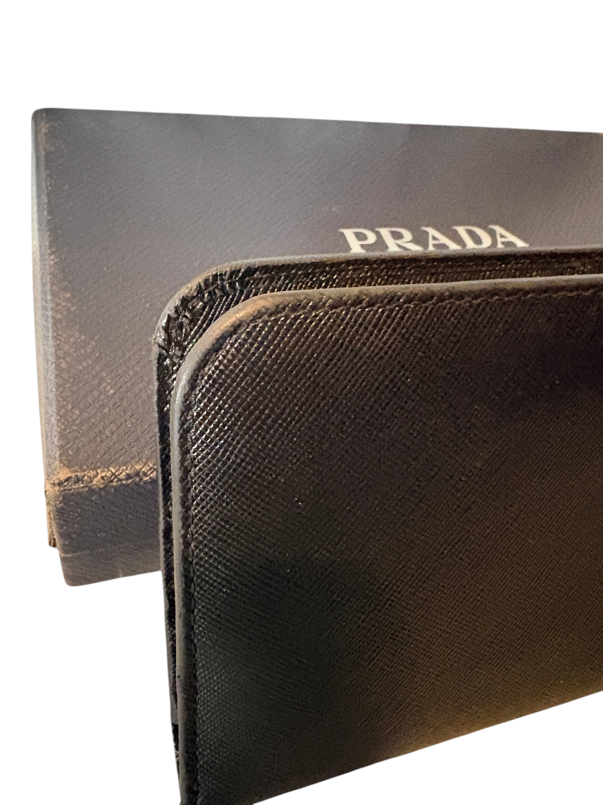 7492 - Prada Saffiano Leather Continental Wallet with box