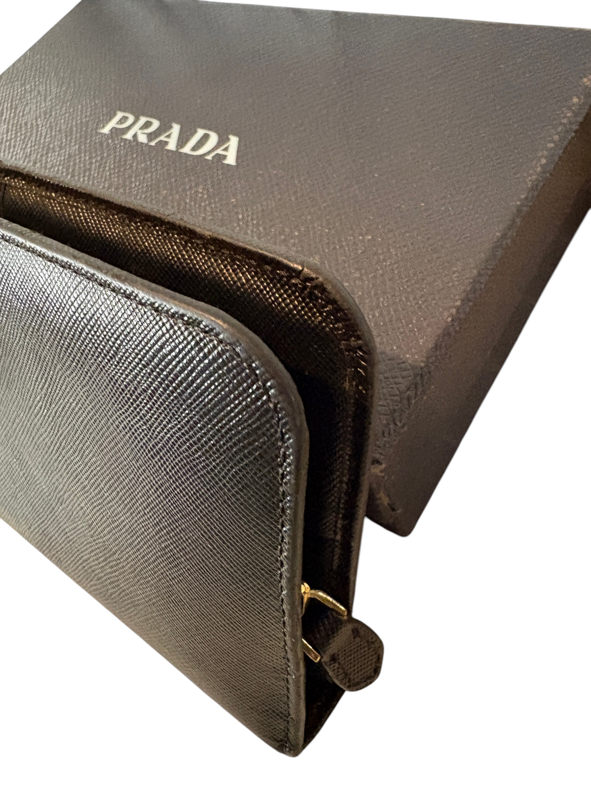7492 - Prada Saffiano Leather Continental Wallet with box