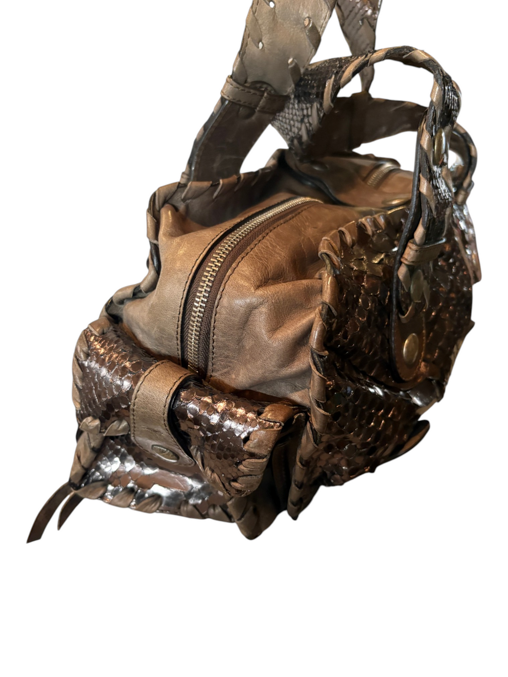 7494 - Chloe Python Silverado in Metallic Bronze