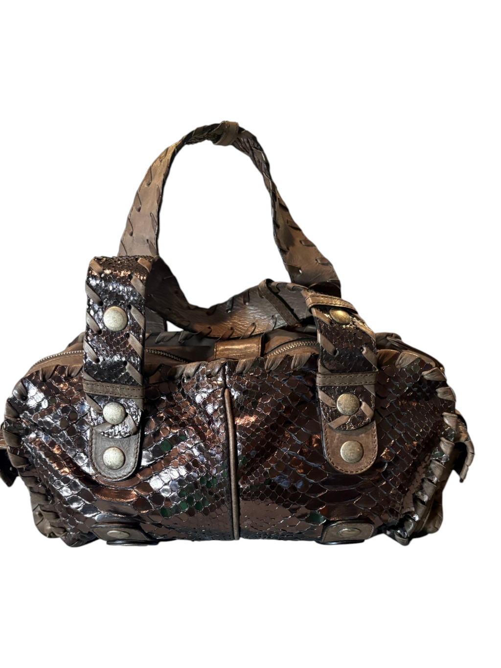 7494 - Chloe Python Silverado in Metallic Bronze