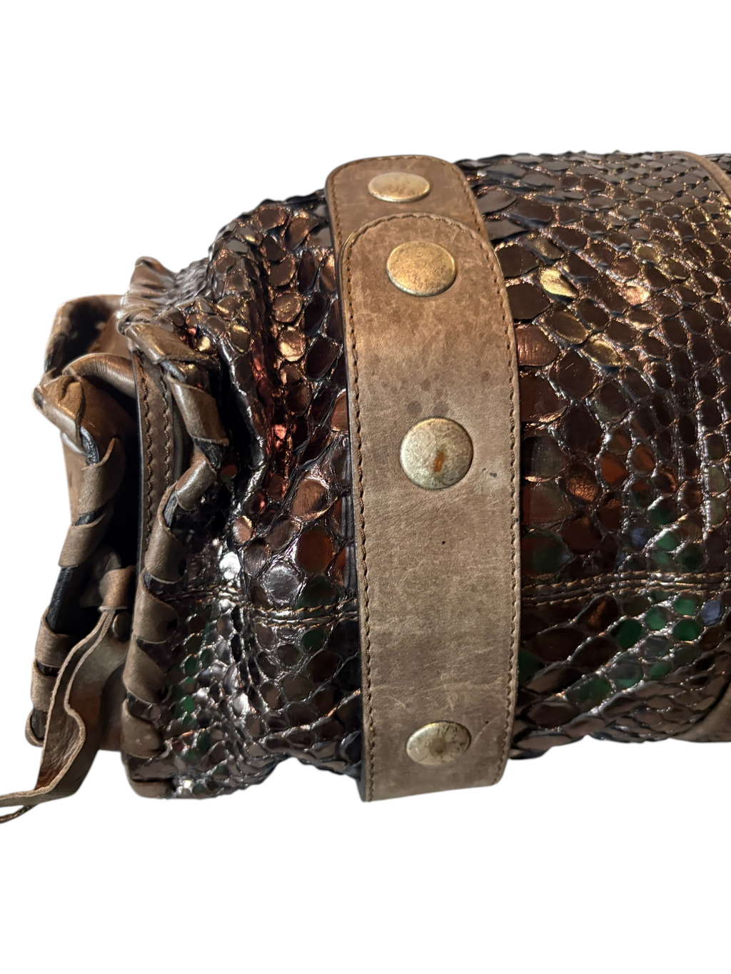 7494 - Chloe Python Silverado in Metallic Bronze