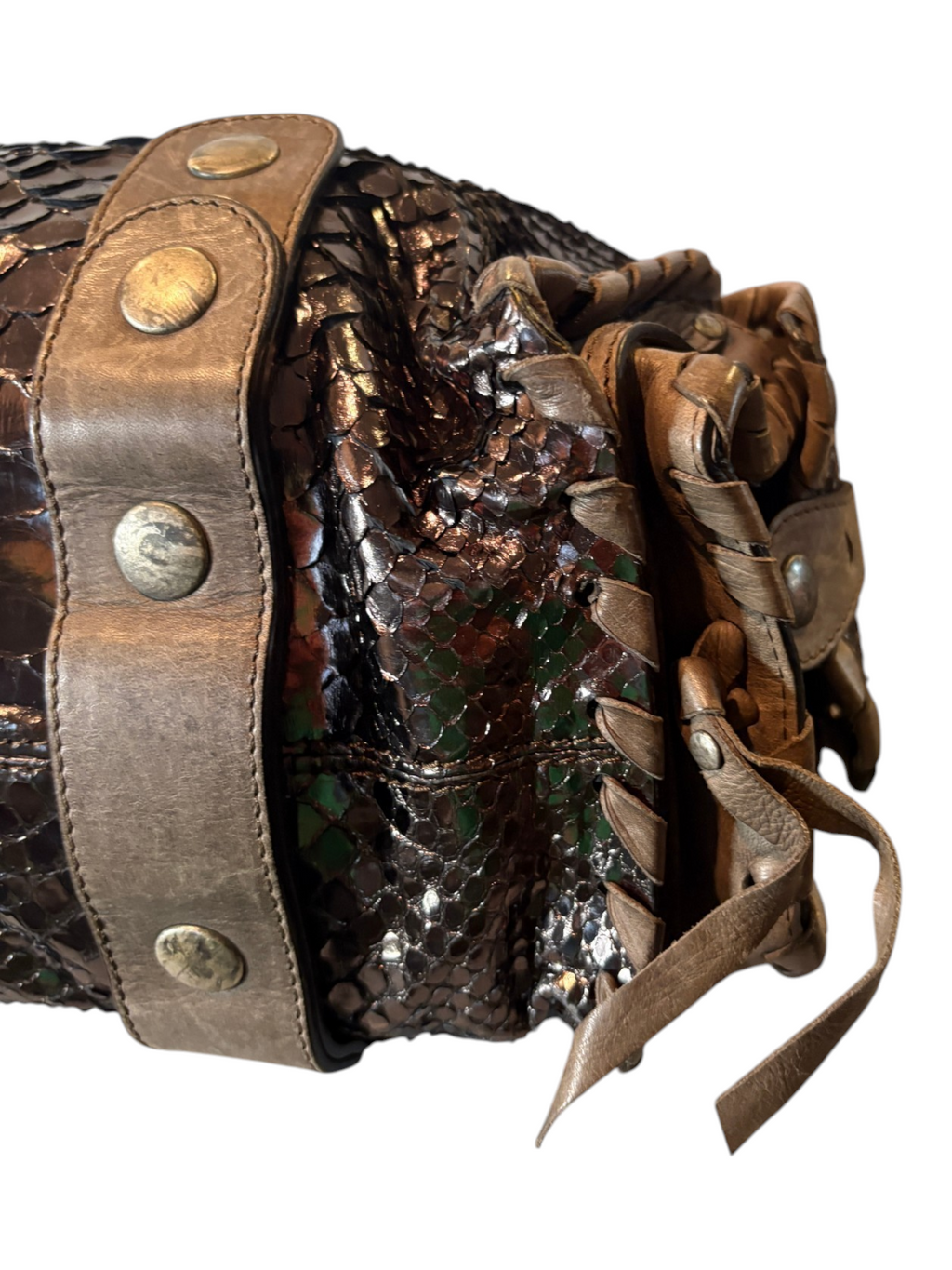 7494 - Chloe Python Silverado in Metallic Bronze