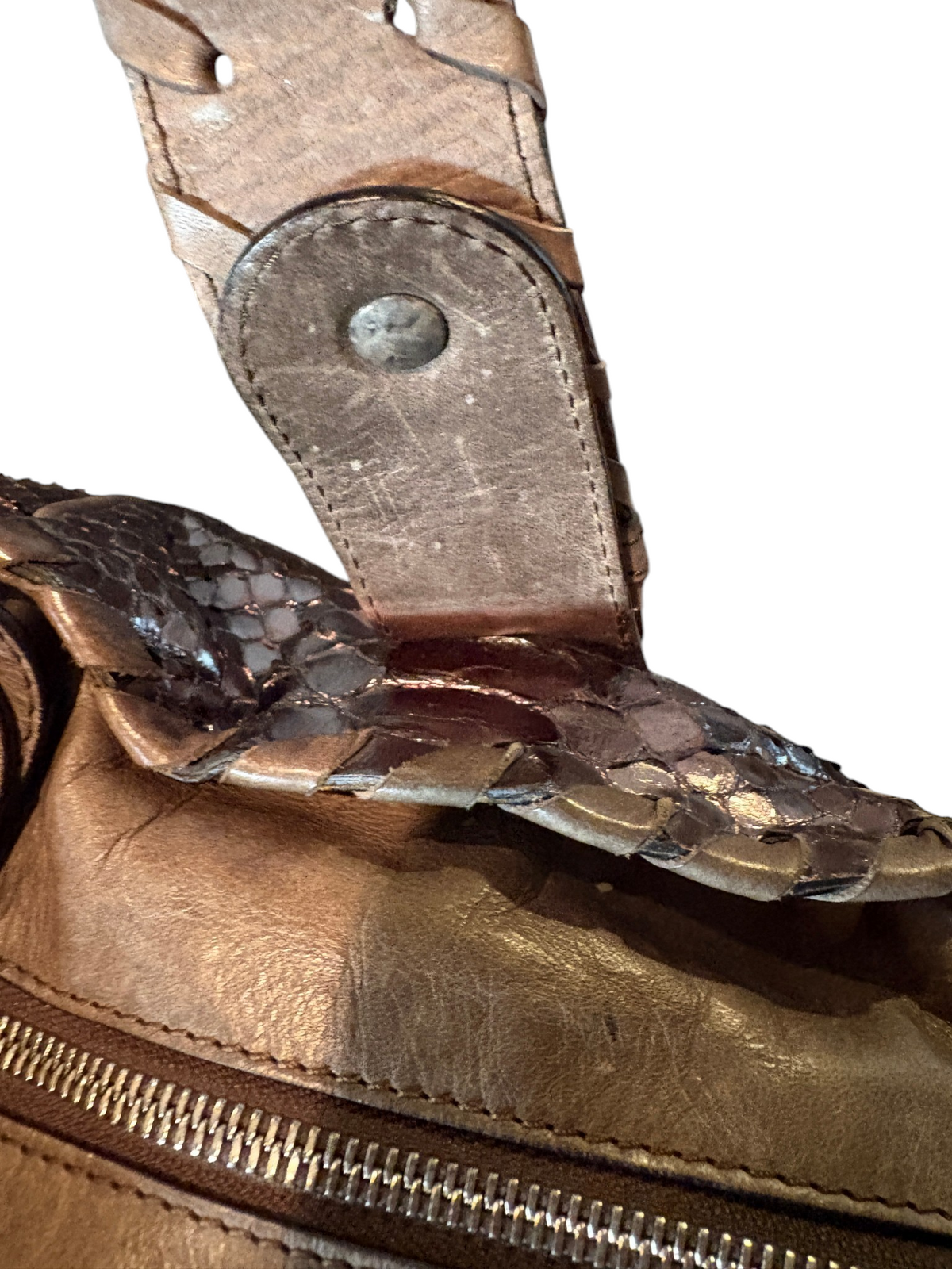 7494 - Chloe Python Silverado in Metallic Bronze