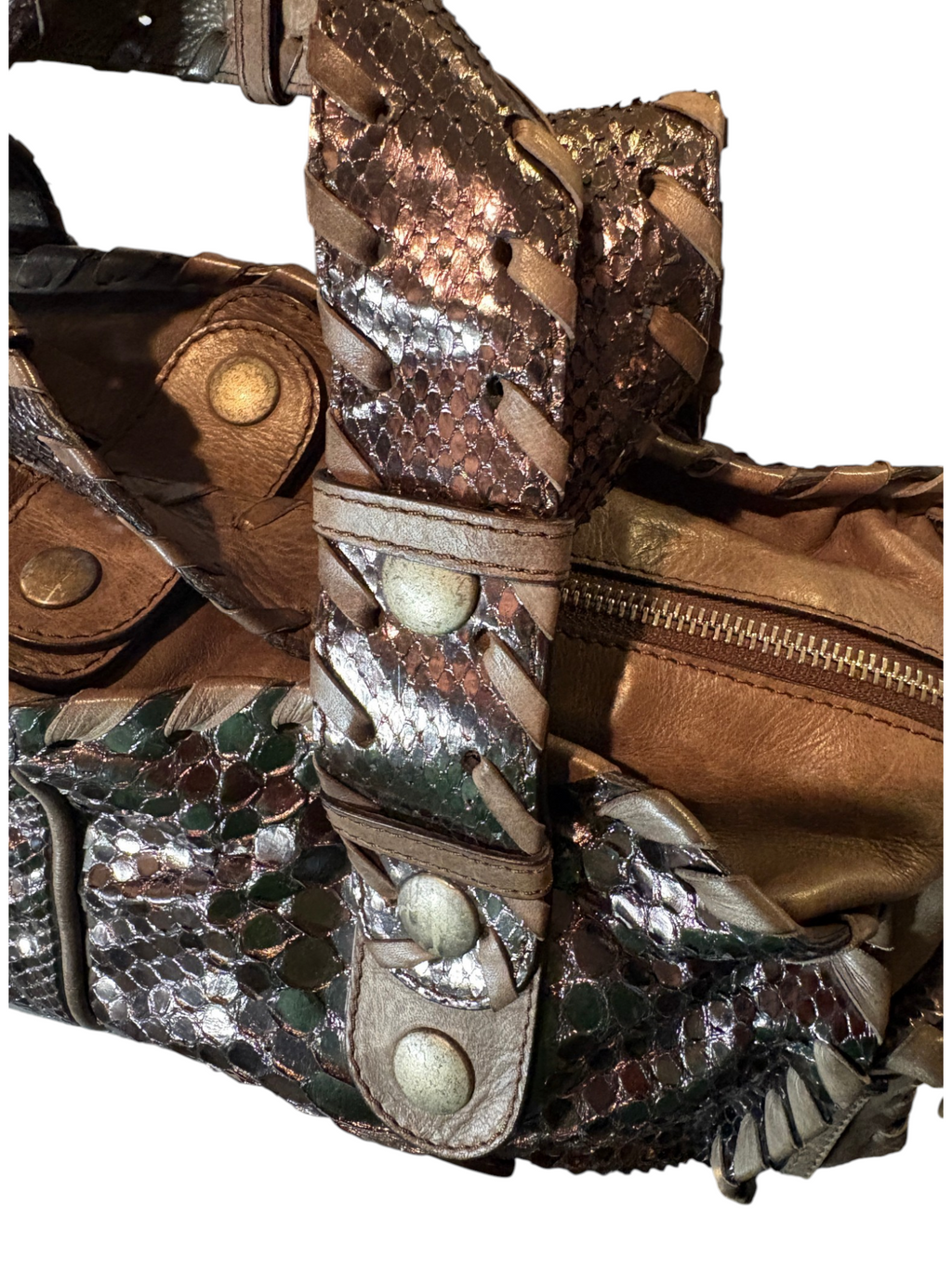 7494 - Chloe Python Silverado in Metallic Bronze