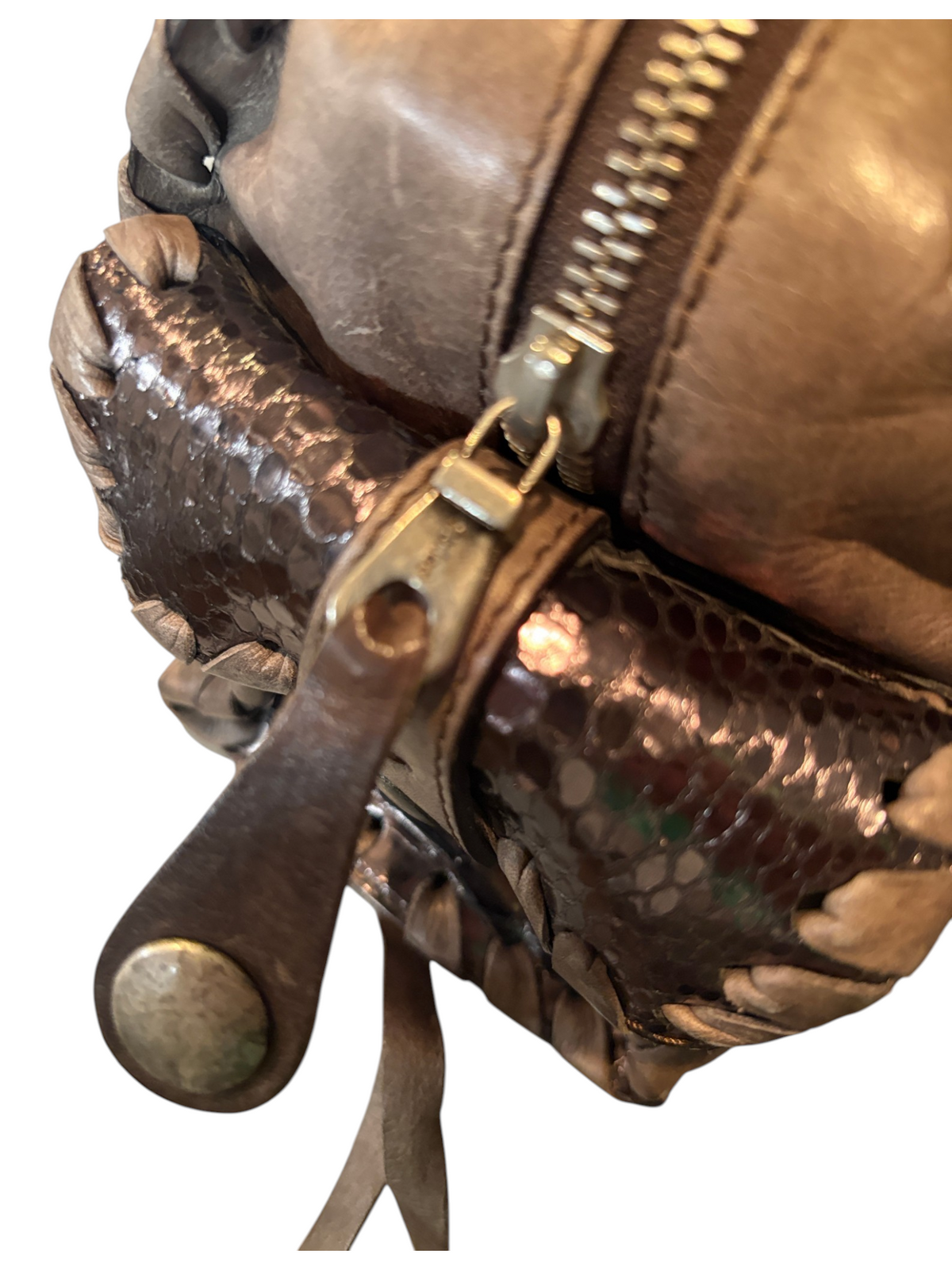 7494 - Chloe Python Silverado in Metallic Bronze