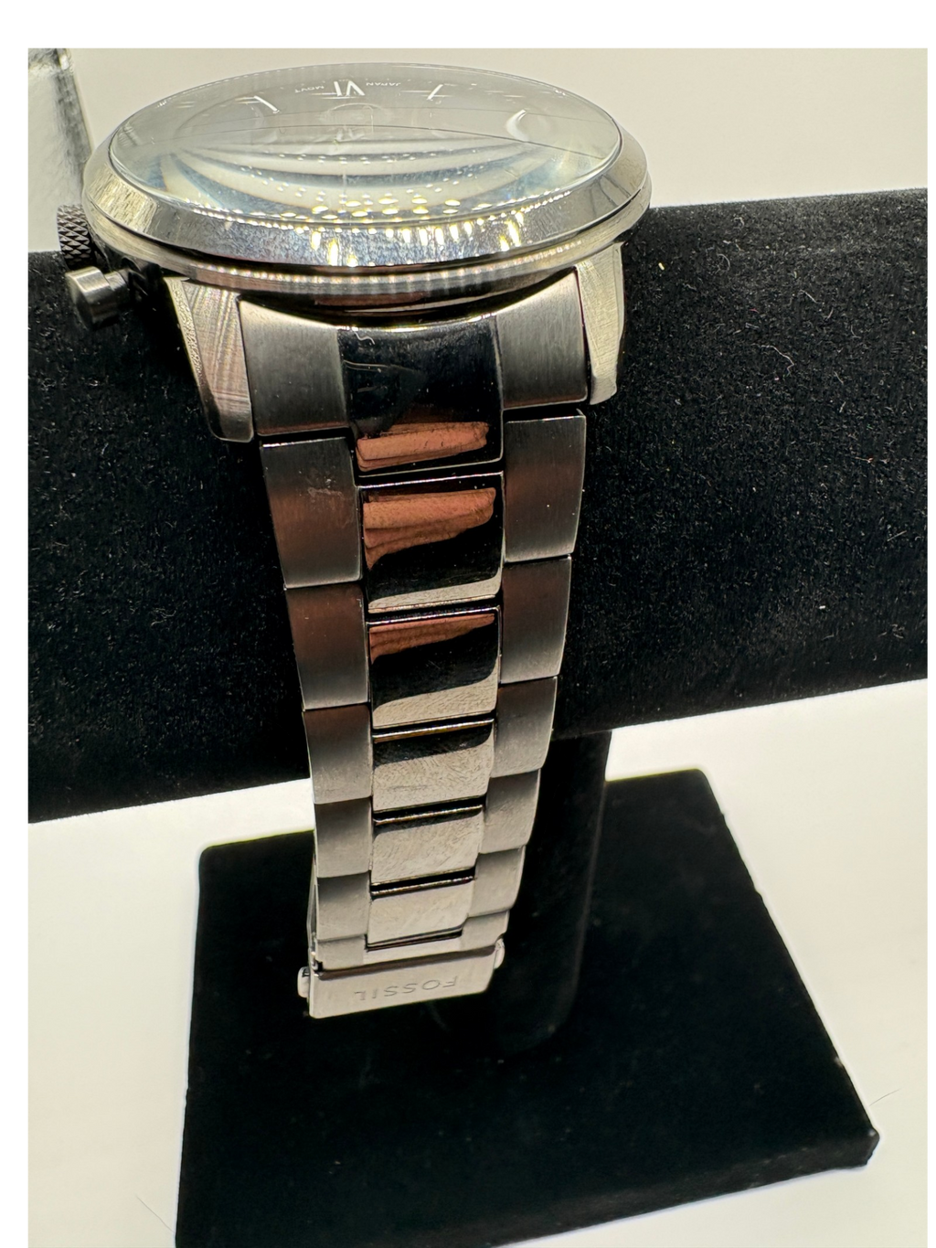 Fossil Neutra Chronograph Gunmetal & Blue Dial Watch (FS5454)
