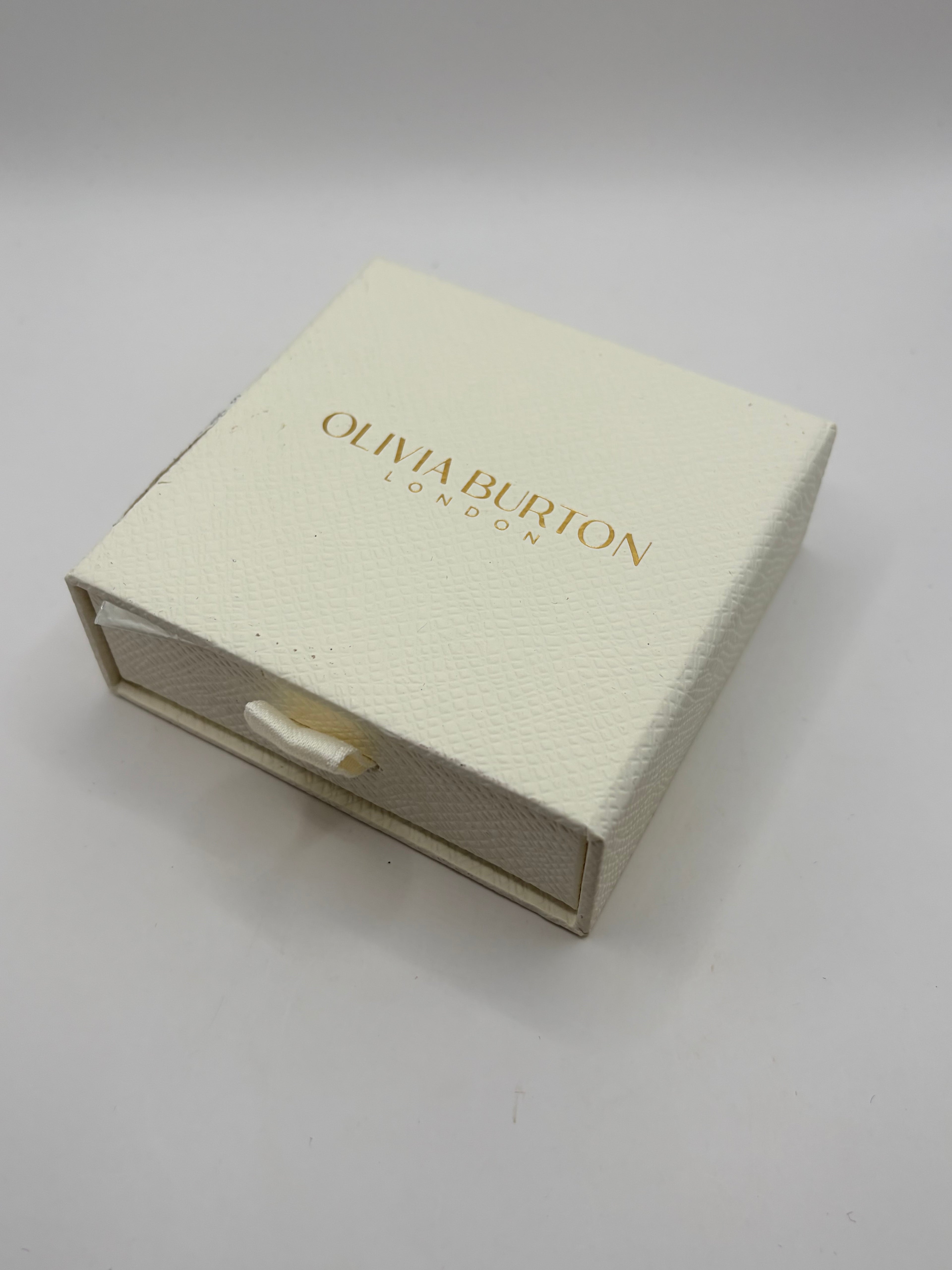 Olivia Burton London Aventurine Cabochon Gold Plated Gemstone Bangle - NIB