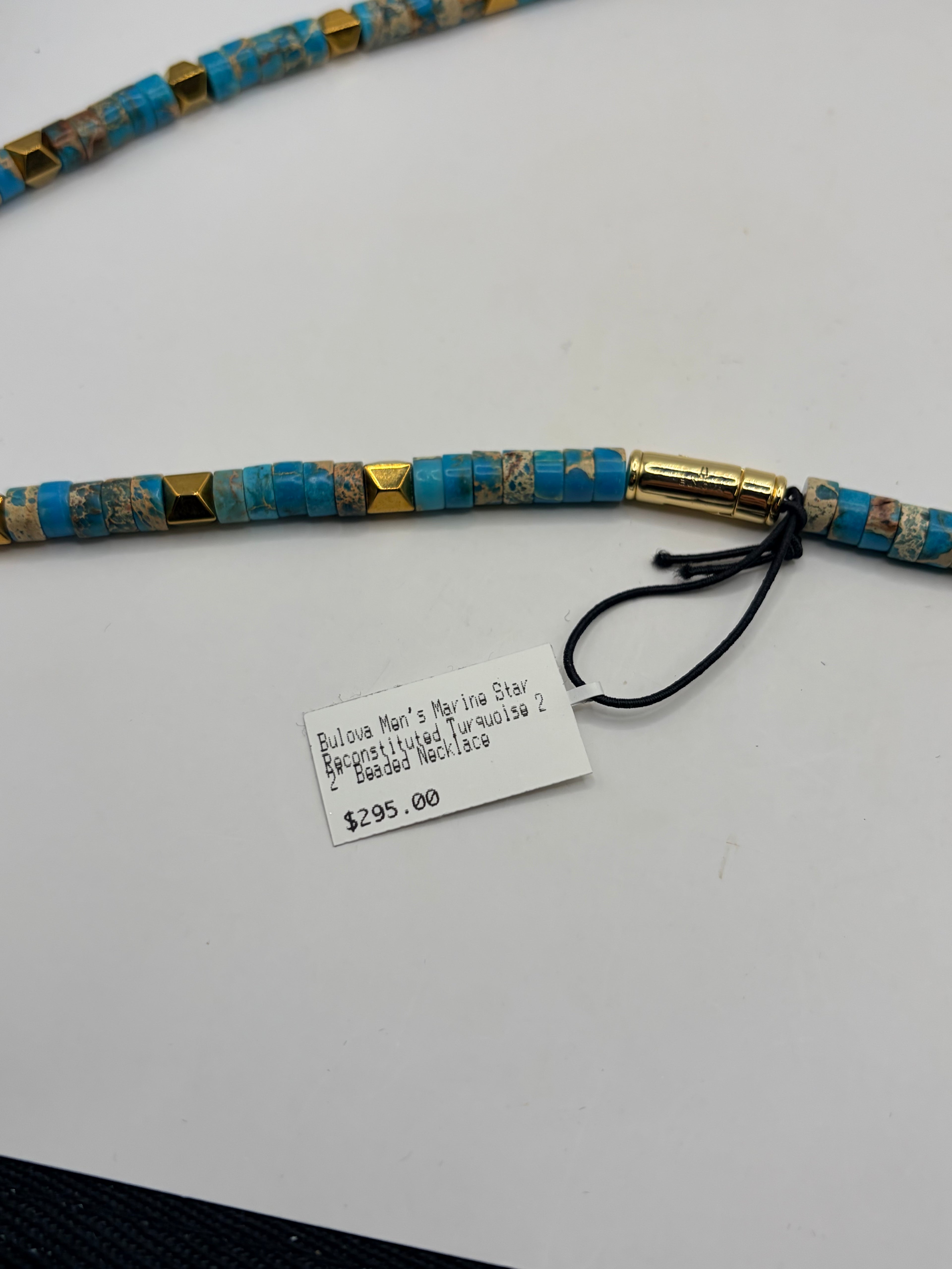Bulova Marine Star Turquoise Necklace - NIB