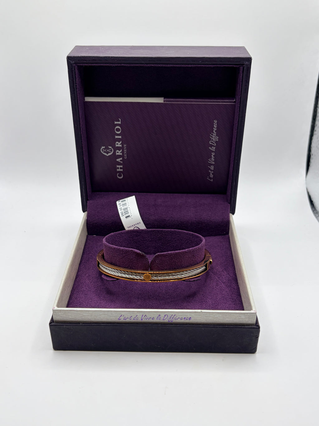 Charriol Forever Icon Thin Bangle Bracelet - NIB