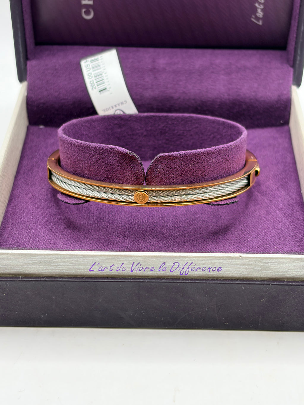 Charriol Forever Icon Thin Bangle Bracelet - NIB