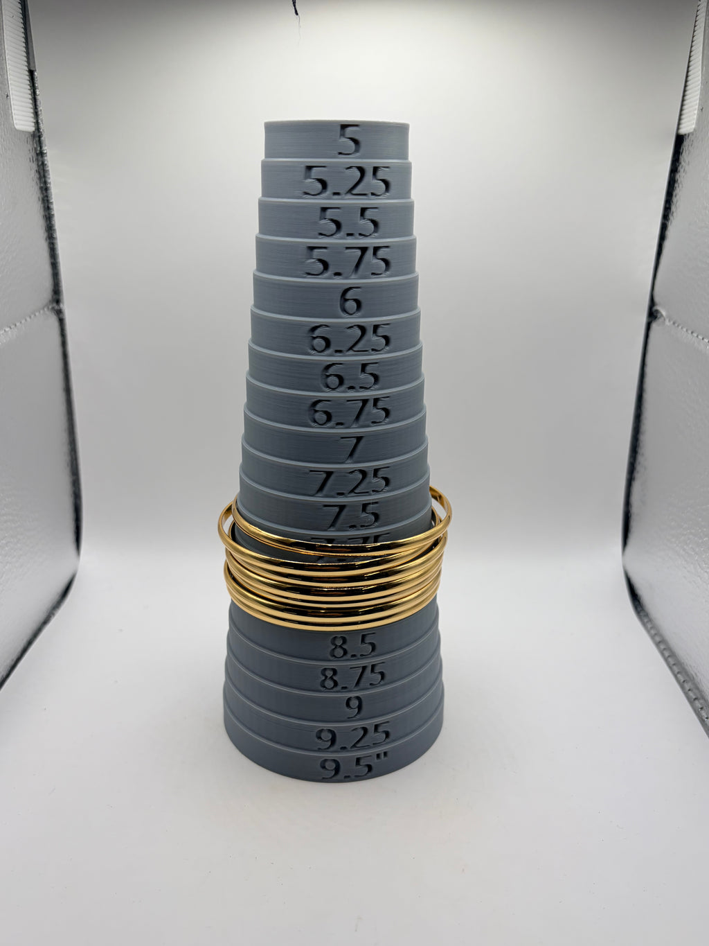 Bangle Bracelet Set of 7 Gold Tone Women's