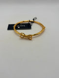 Kate Spade Gold Tone Bow Hinged Bangle Bracelet NWT - One Size / Gold / New with Tags