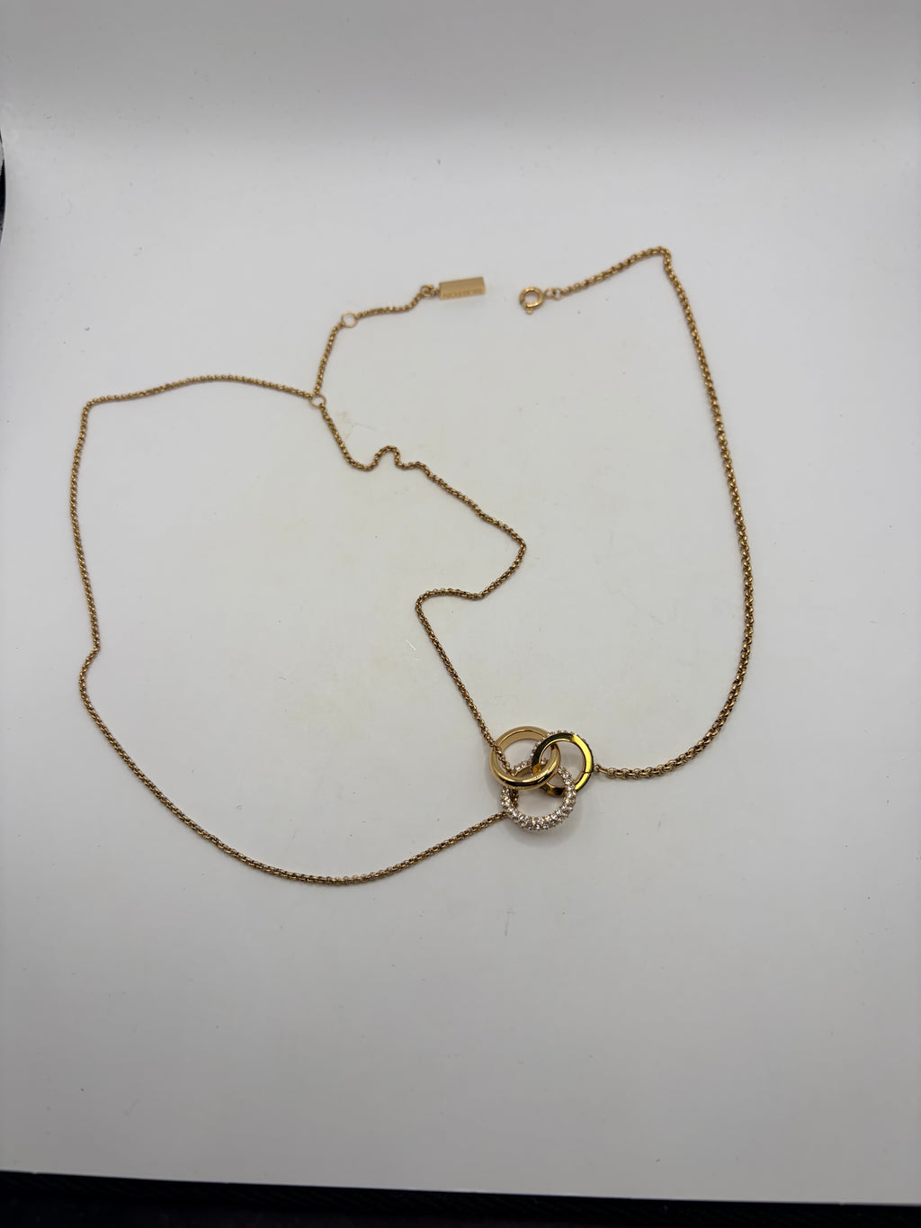 Olivia Burton London Classic Entwine Gold Necklace - NIB