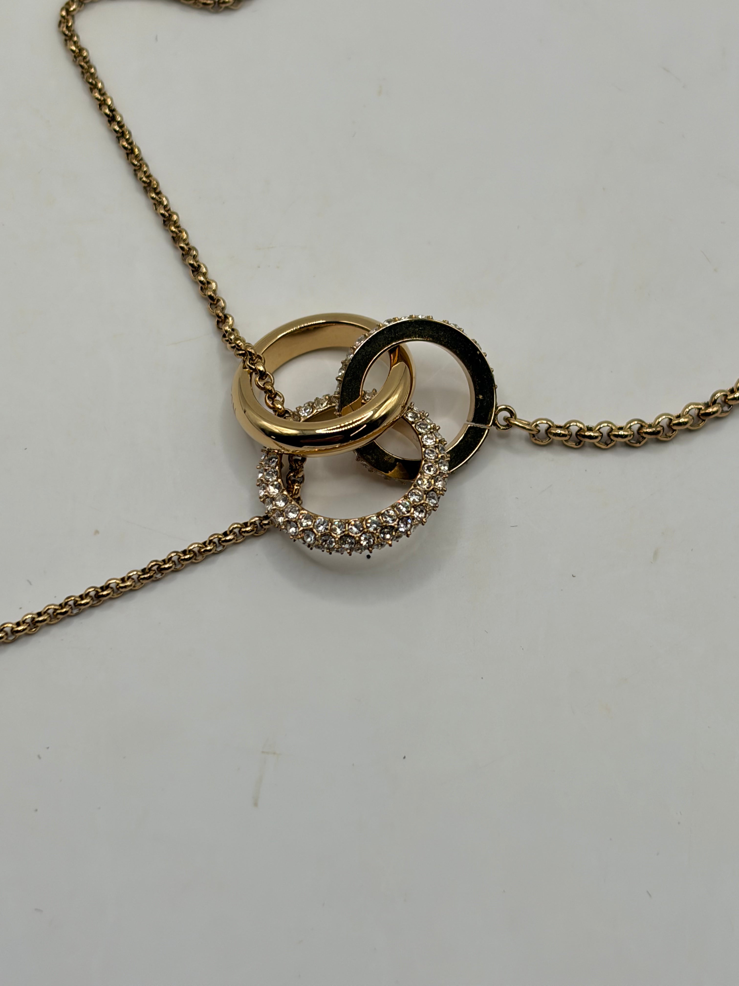 Olivia Burton London Classic Entwine Gold Necklace - NIB
