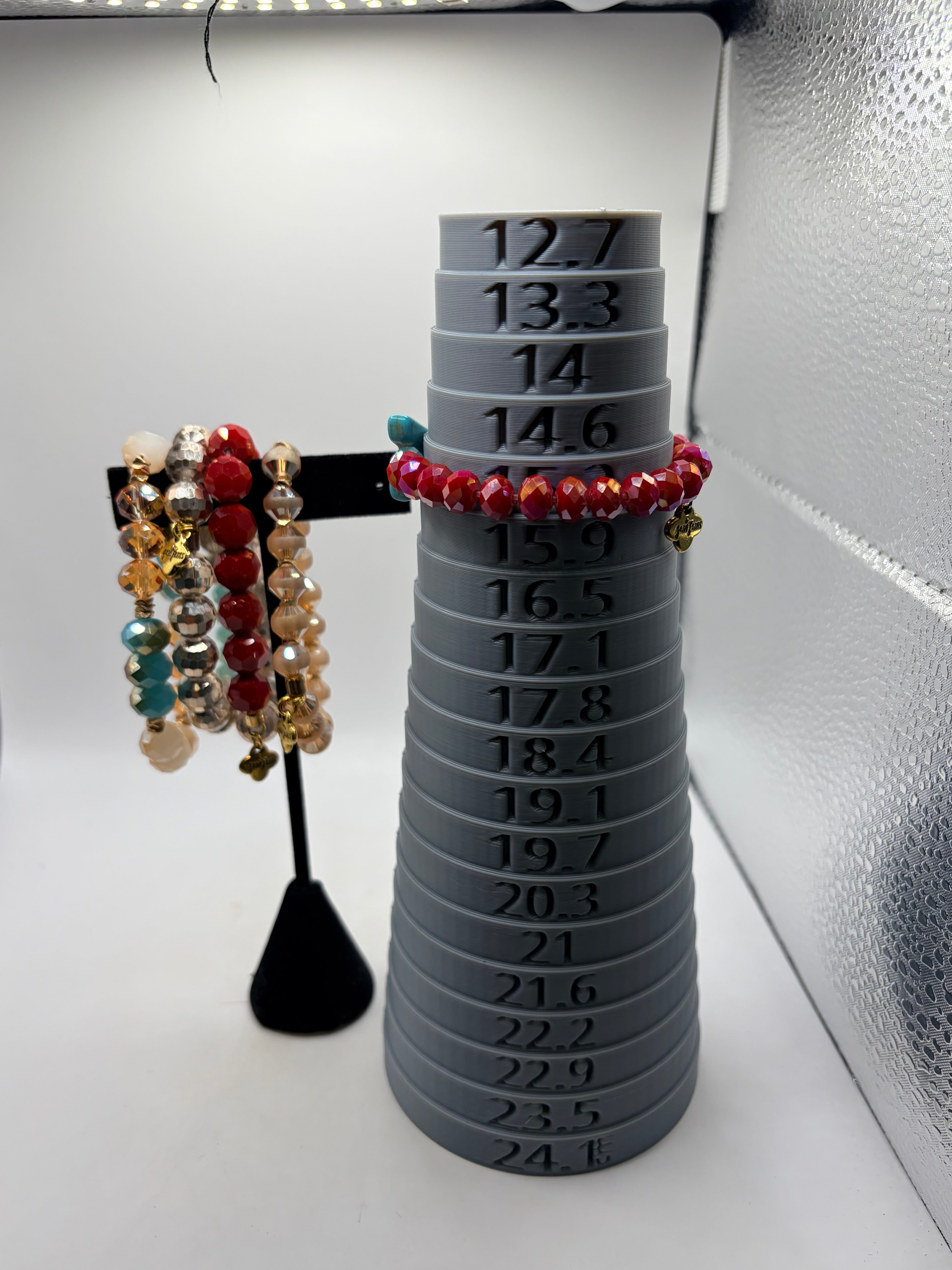 Unknown Beaded Stretch Bracelet Lot Of 5 Crystal Charm Set Multicolor