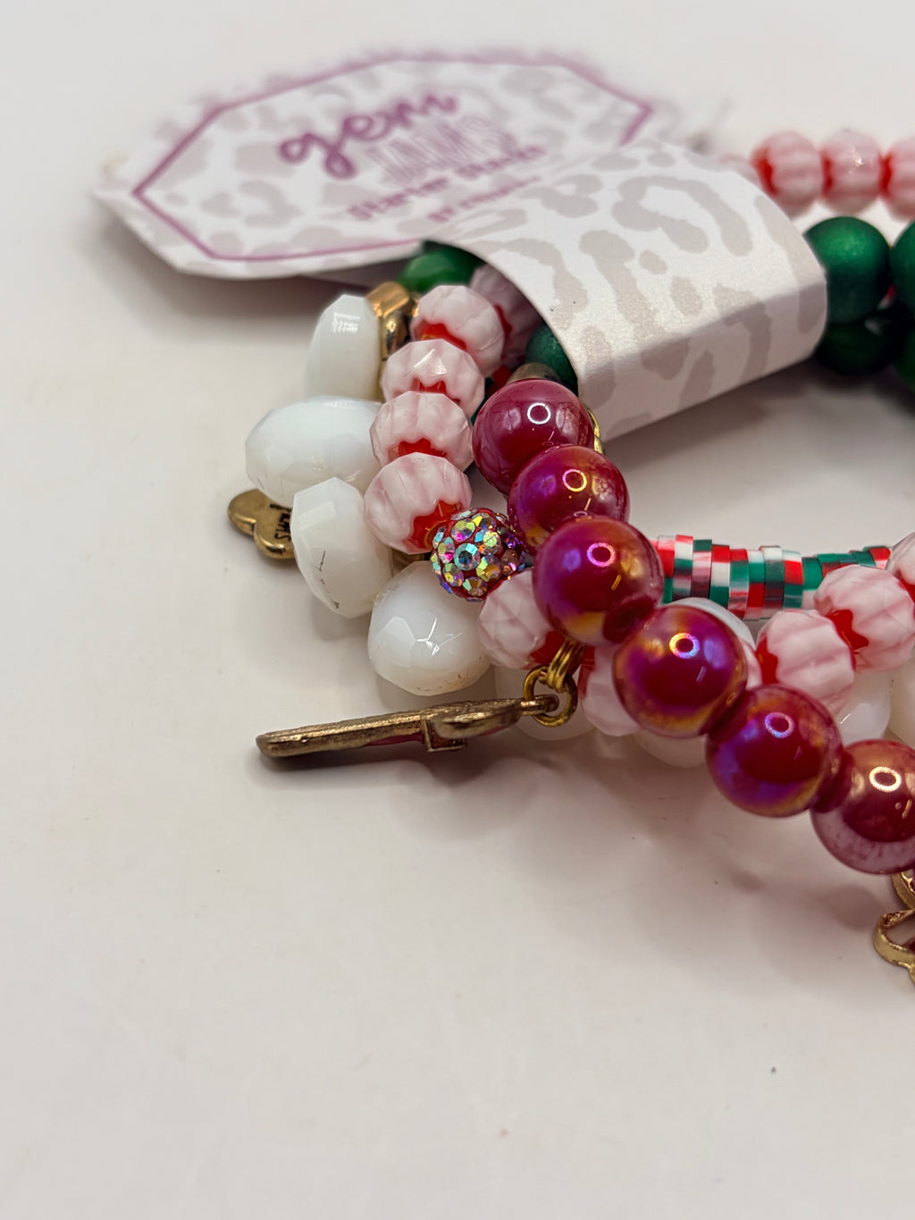 Erimish Gem Jams Starter Stack Holiday Beaded Stretch Bracelet Set