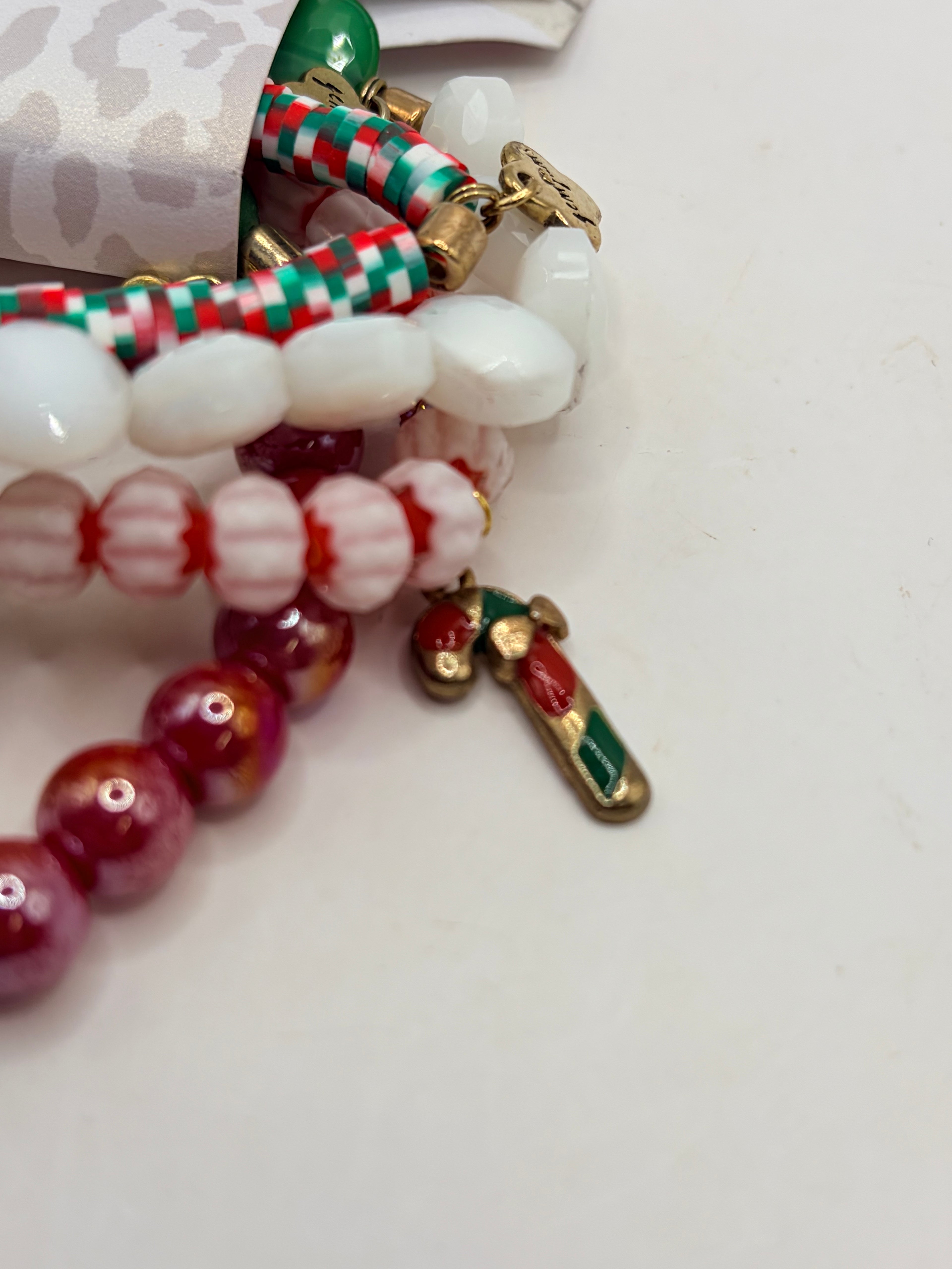 Erimish Gem Jams Starter Stack Holiday Beaded Stretch Bracelet Set