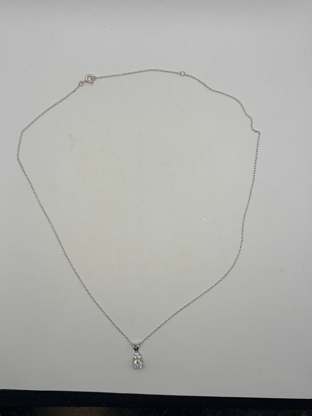 R.H. Macy & Co. Fine Jewelry Silver-Tone Pendant Necklace with Box Women's