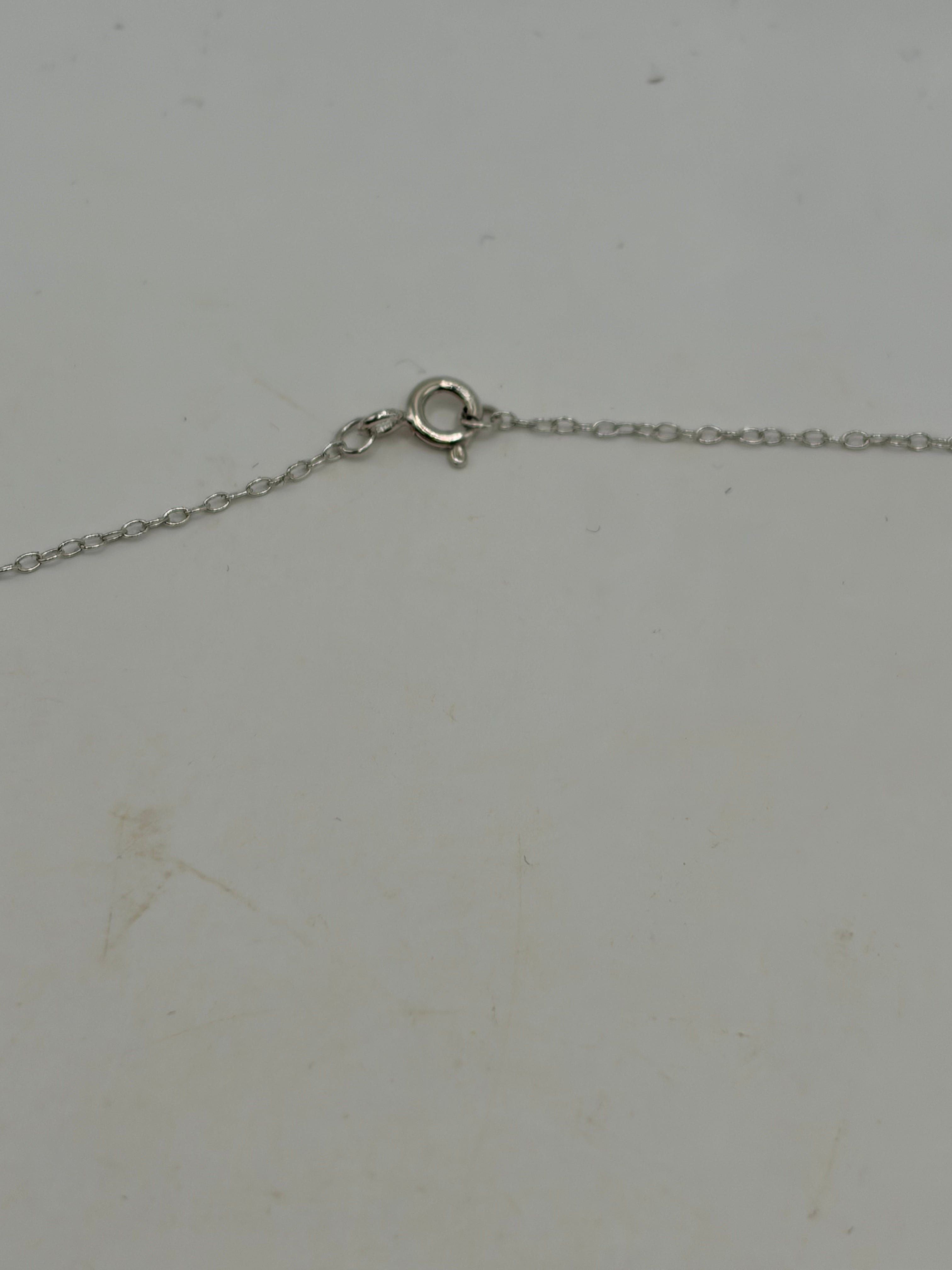 R.H. Macy & Co. Fine Jewelry Silver-Tone Pendant Necklace with Box Women's