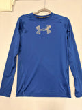Under Armour HeatGear Armour YXL Royal Blue Compression Long Sleeve
