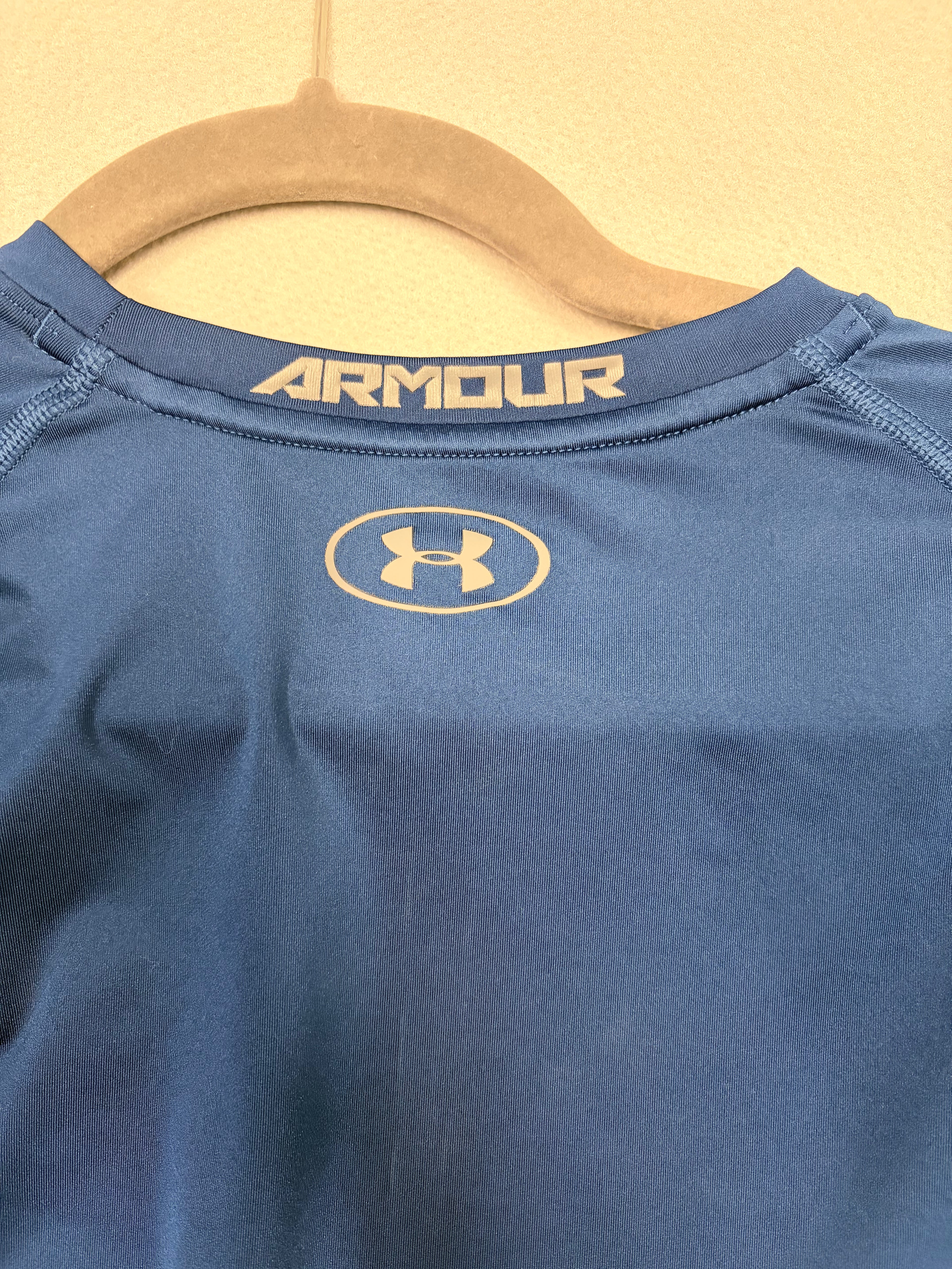 Under Armour HeatGear Armour YXL Royal Blue Compression Long Sleeve