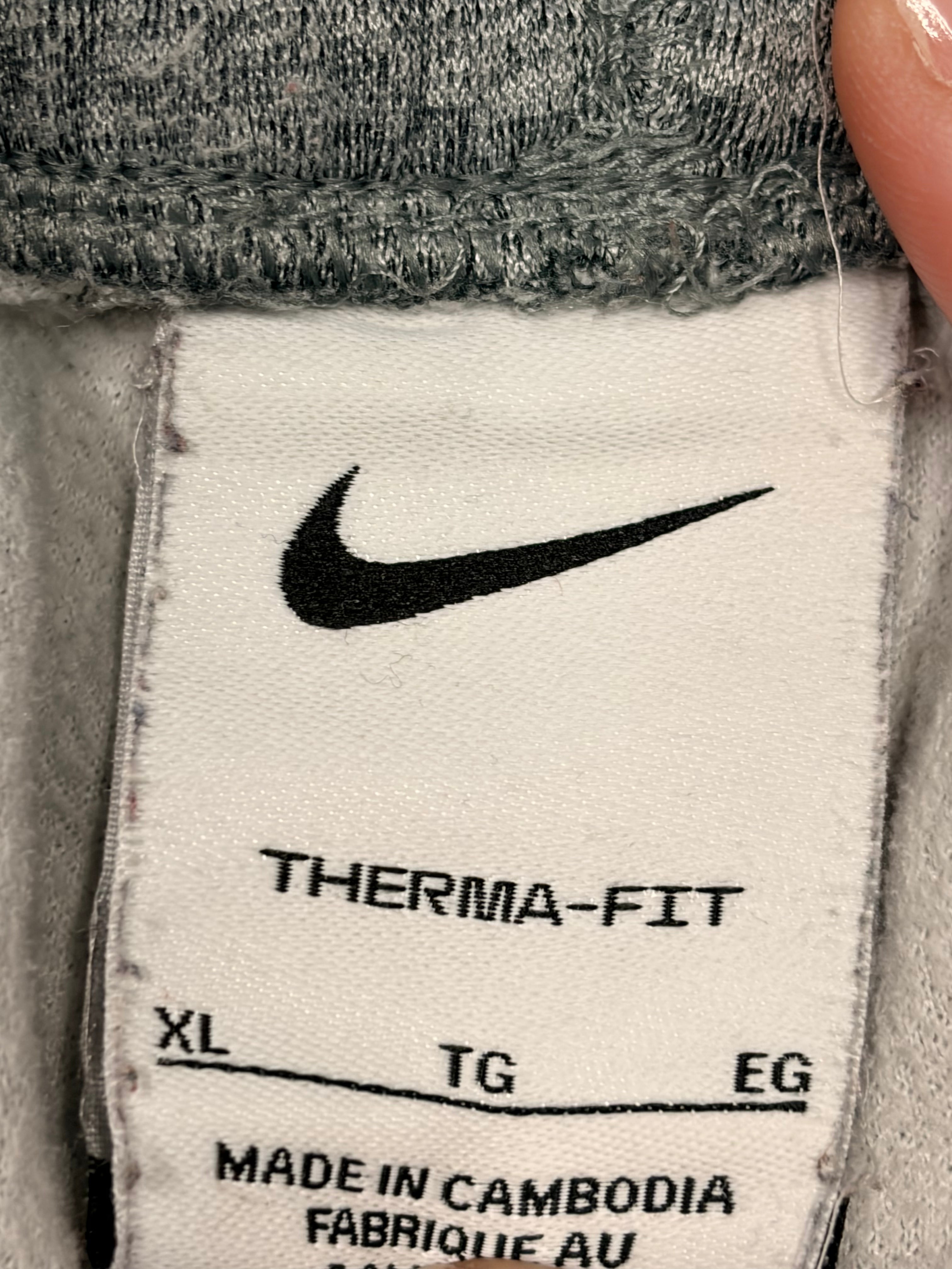 Nike Therma-FIT Open Hem Fitness Pants Gray Heather XL Men's