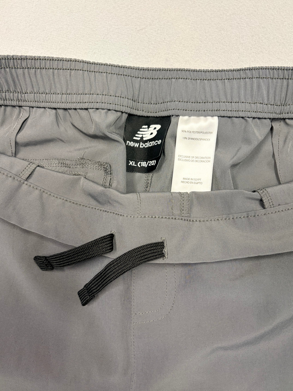 New Balance Men's Athletic Shorts XL Gray Reflective NB Logo