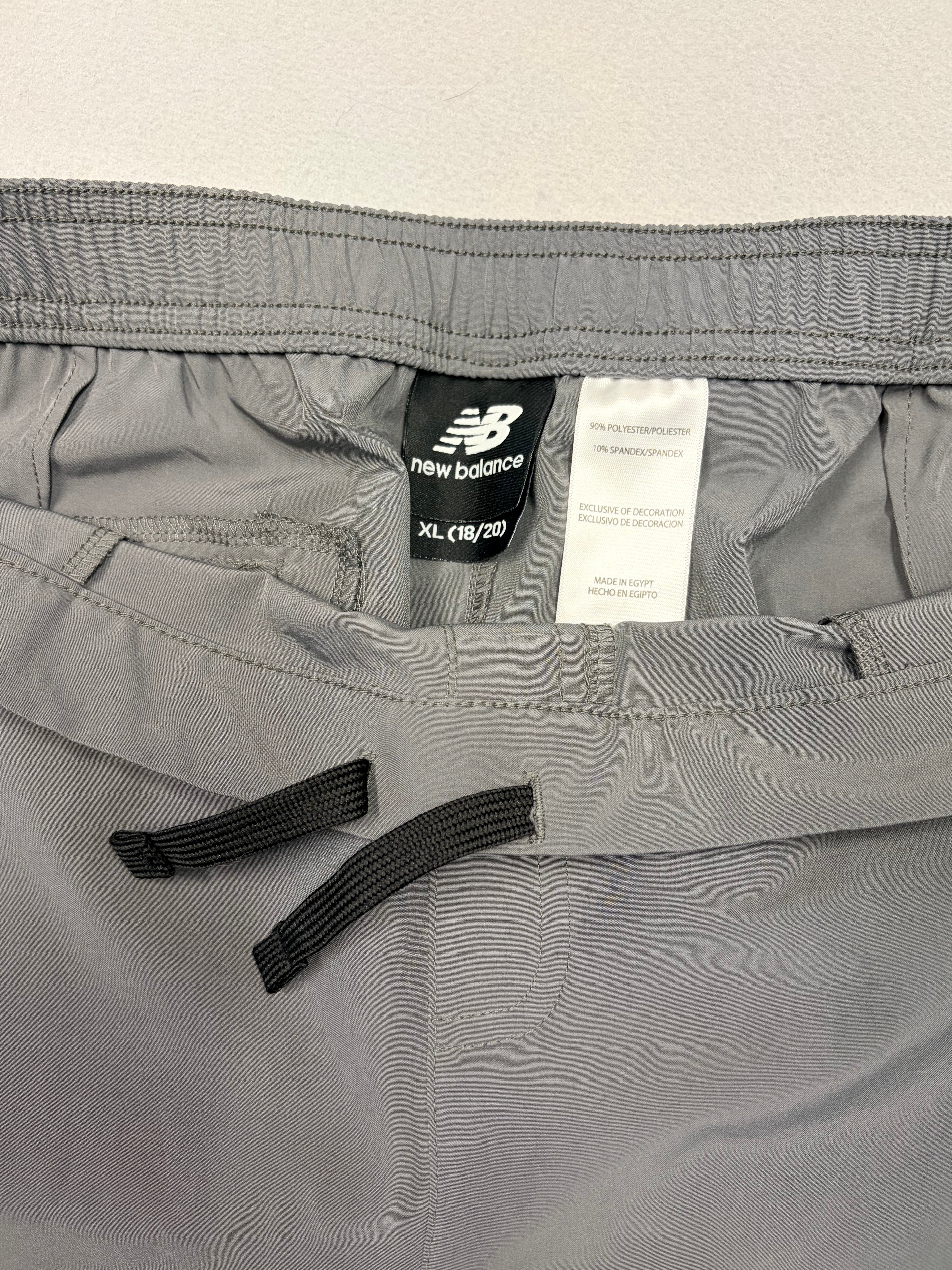 New Balance Men's Athletic Shorts XL Gray Reflective NB Logo