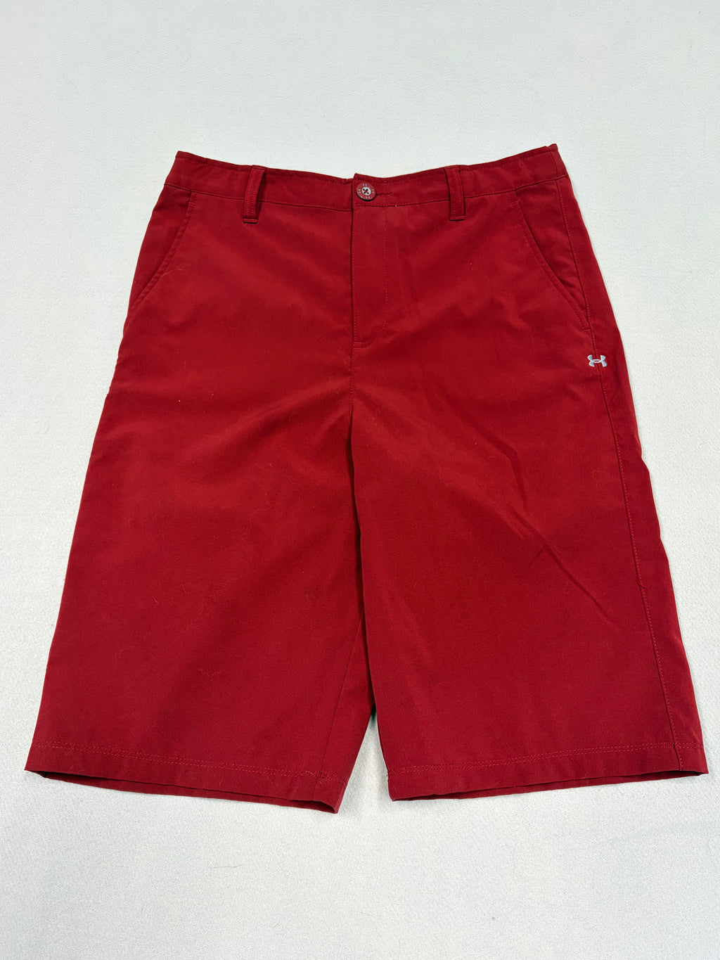 Under Armour Drive Tapered Golf Shorts Red YXL/JTG/XG