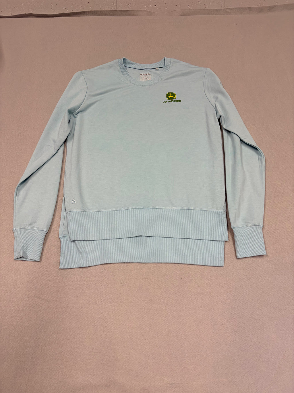 John Deere Ahead Casuals Gray Medium Long Sleeve Shirt